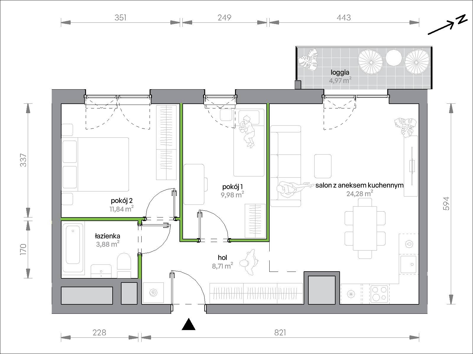 Morska Vita – inwestycja Develia - lokal 2.11.M05, budynek Etap II