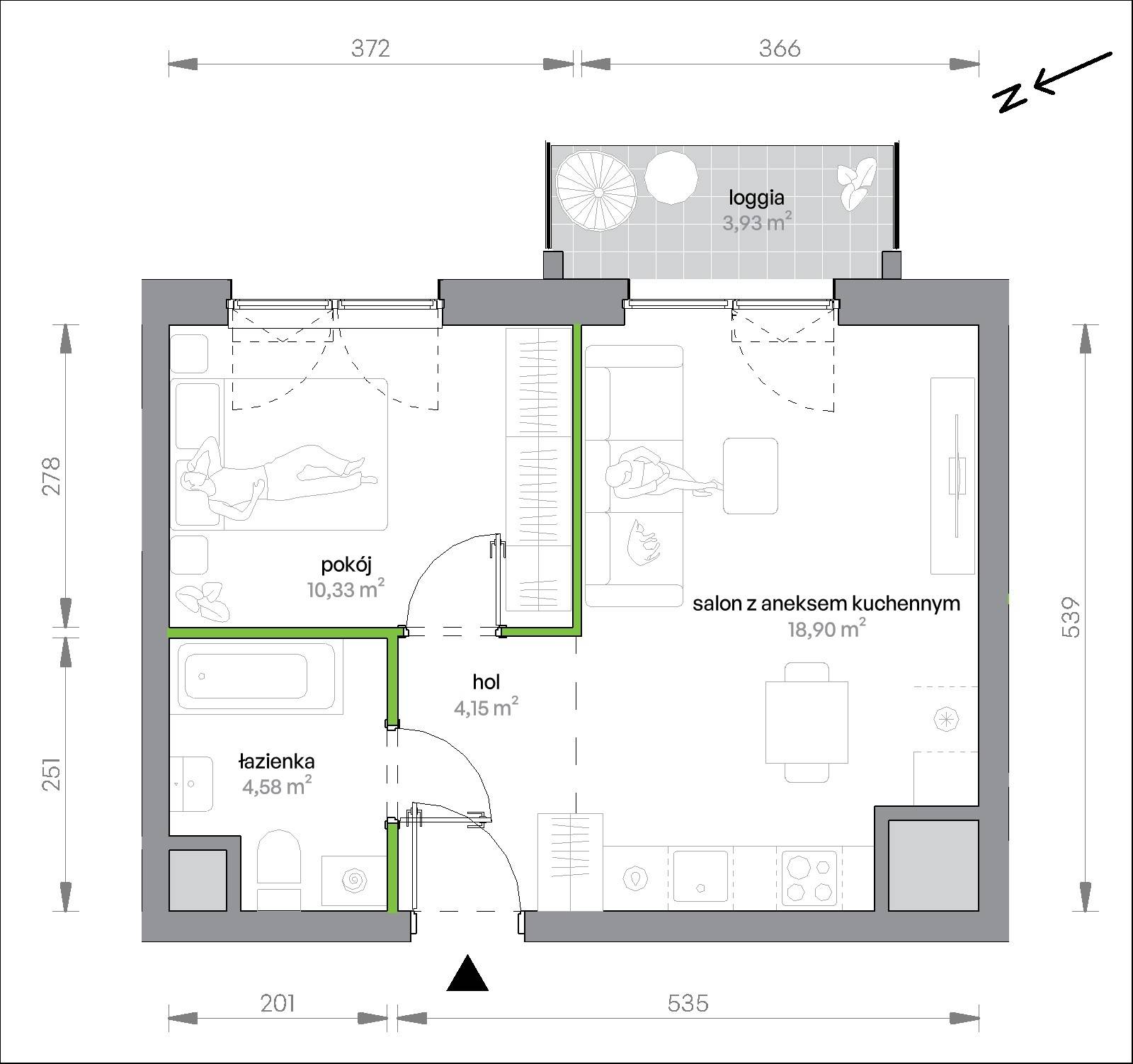 Morska Vita – inwestycja Develia - lokal 2.12.M02, budynek Etap II