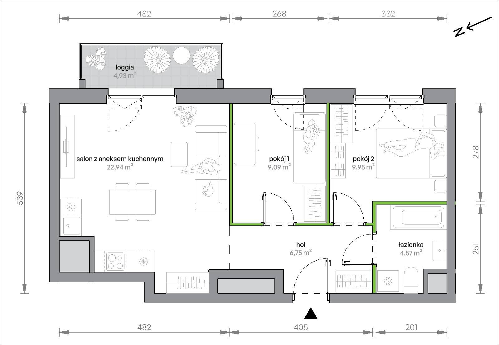 Morska Vita – inwestycja Develia - lokal 2.13.M01, budynek Etap II