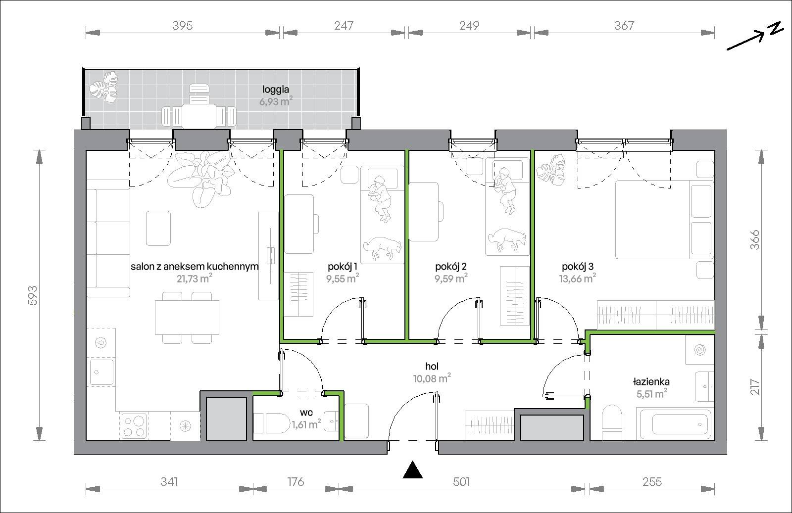 Morska Vita – inwestycja Develia - lokal 2.14.M04, budynek Etap II