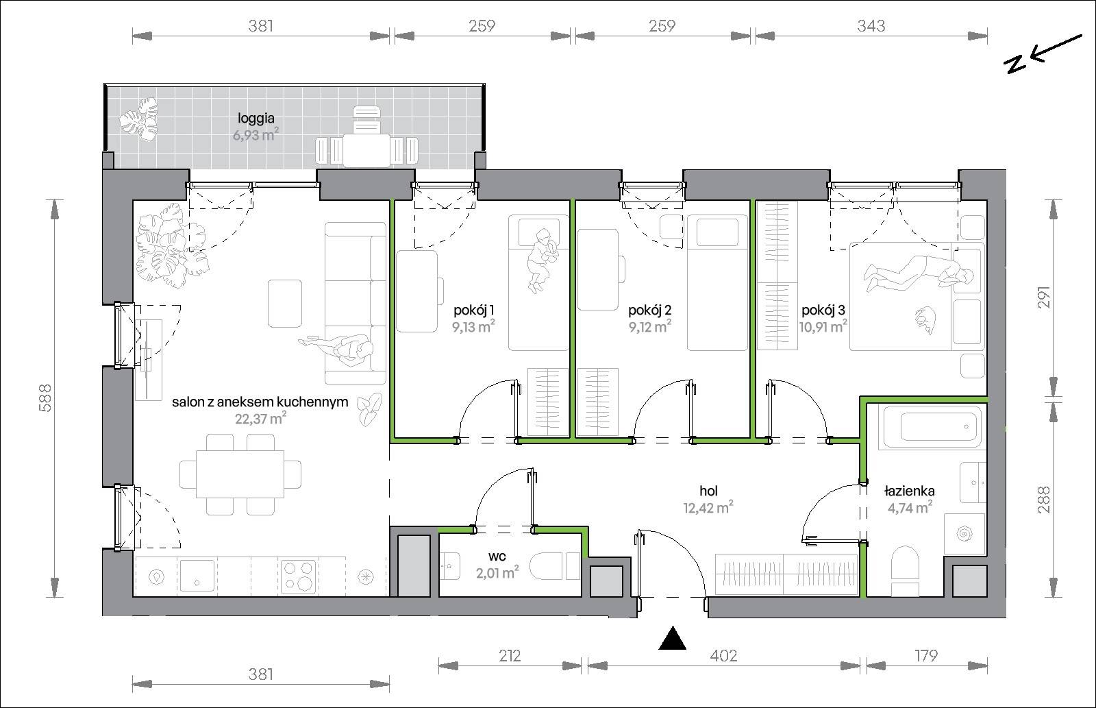 Morska Vita – inwestycja Develia - lokal 2.2.M04, budynek Etap II