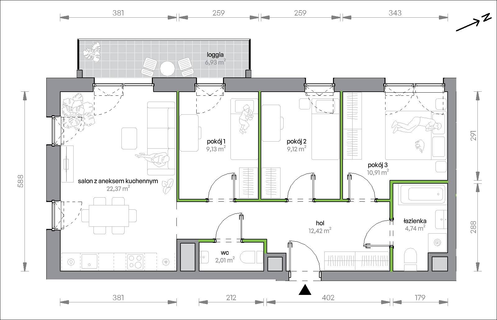 Morska Vita – inwestycja Develia - lokal 2.3.M04, budynek Etap II