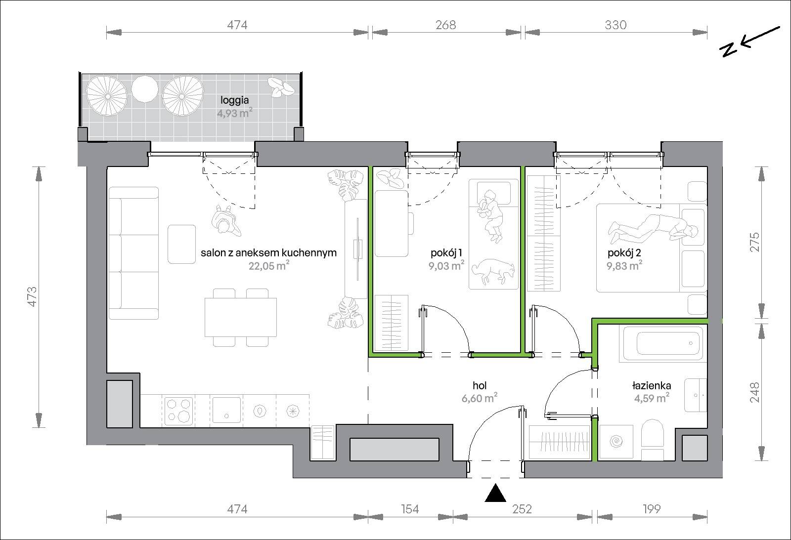 Morska Vita – inwestycja Develia - lokal 2.4.M01, budynek Etap II