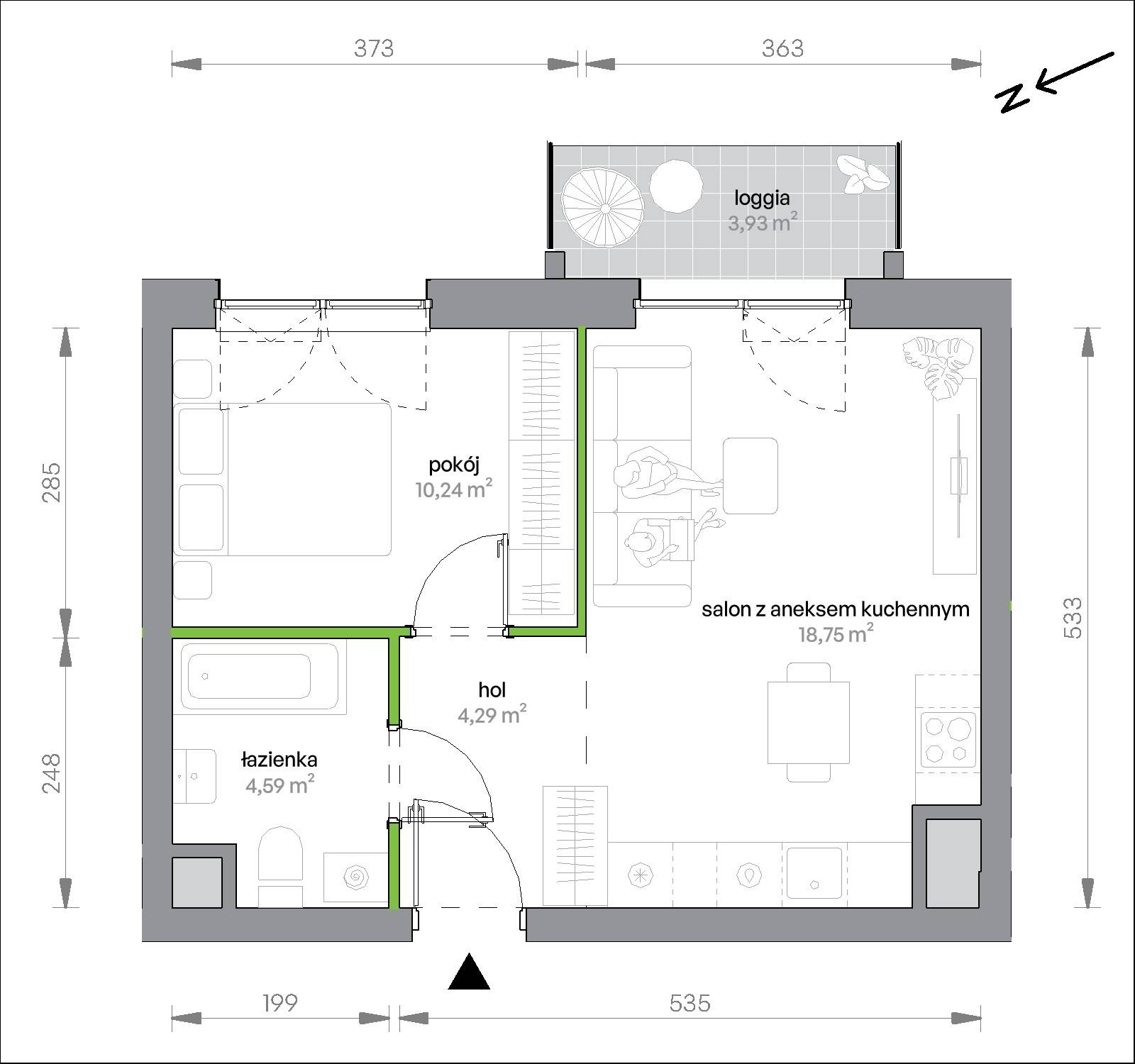 Morska Vita – inwestycja Develia - lokal 2.4.M02, budynek Etap II