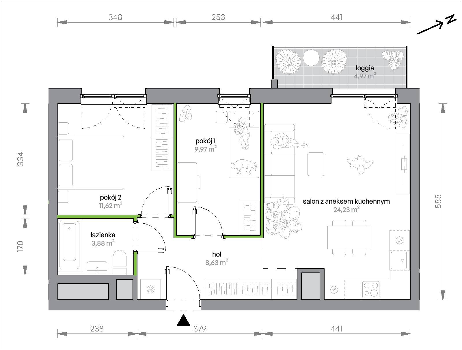 Morska Vita – inwestycja Develia - lokal 2.4.M05, budynek Etap II