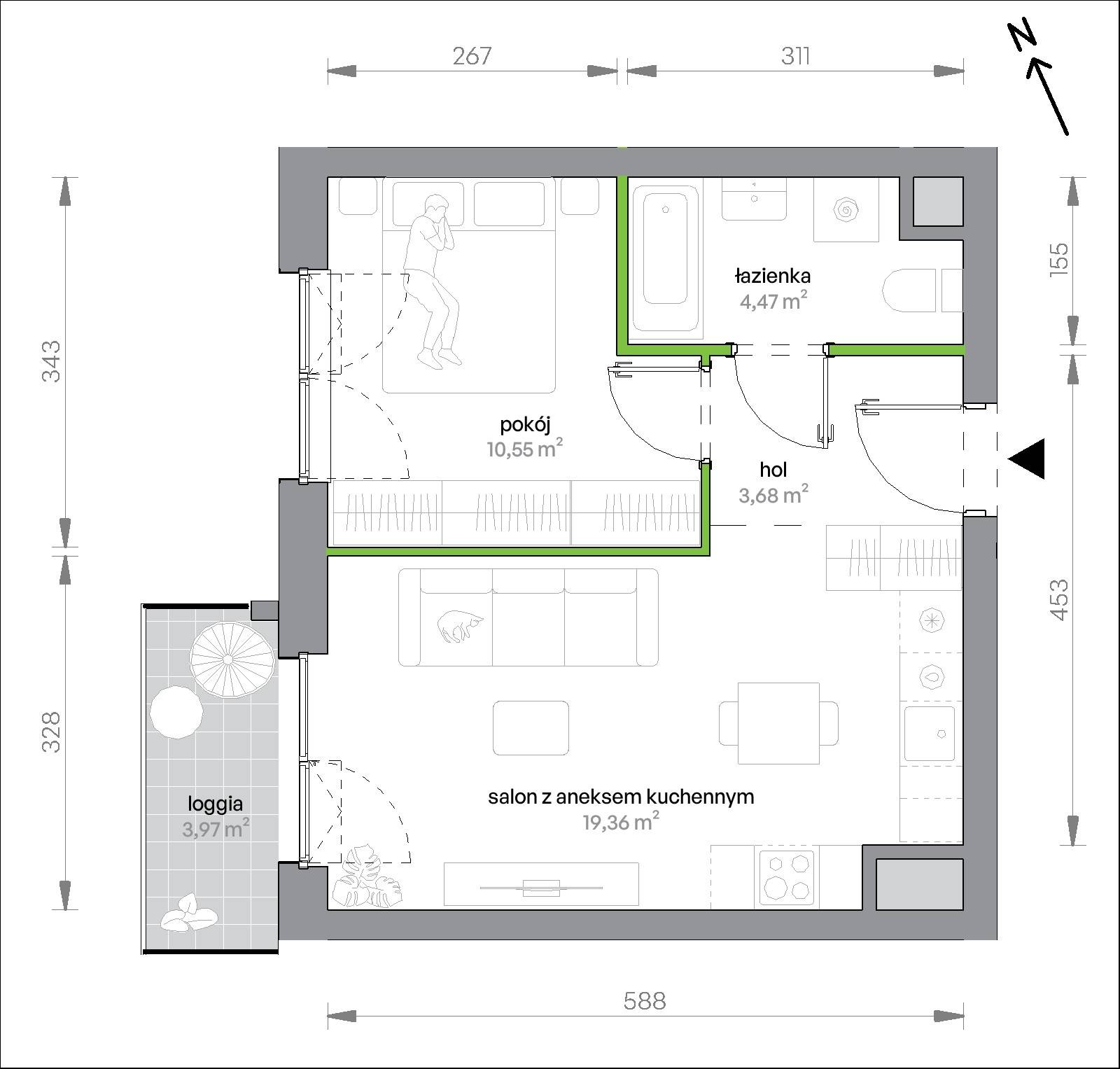 Morska Vita – inwestycja Develia - lokal 2.4.M06, budynek Etap II