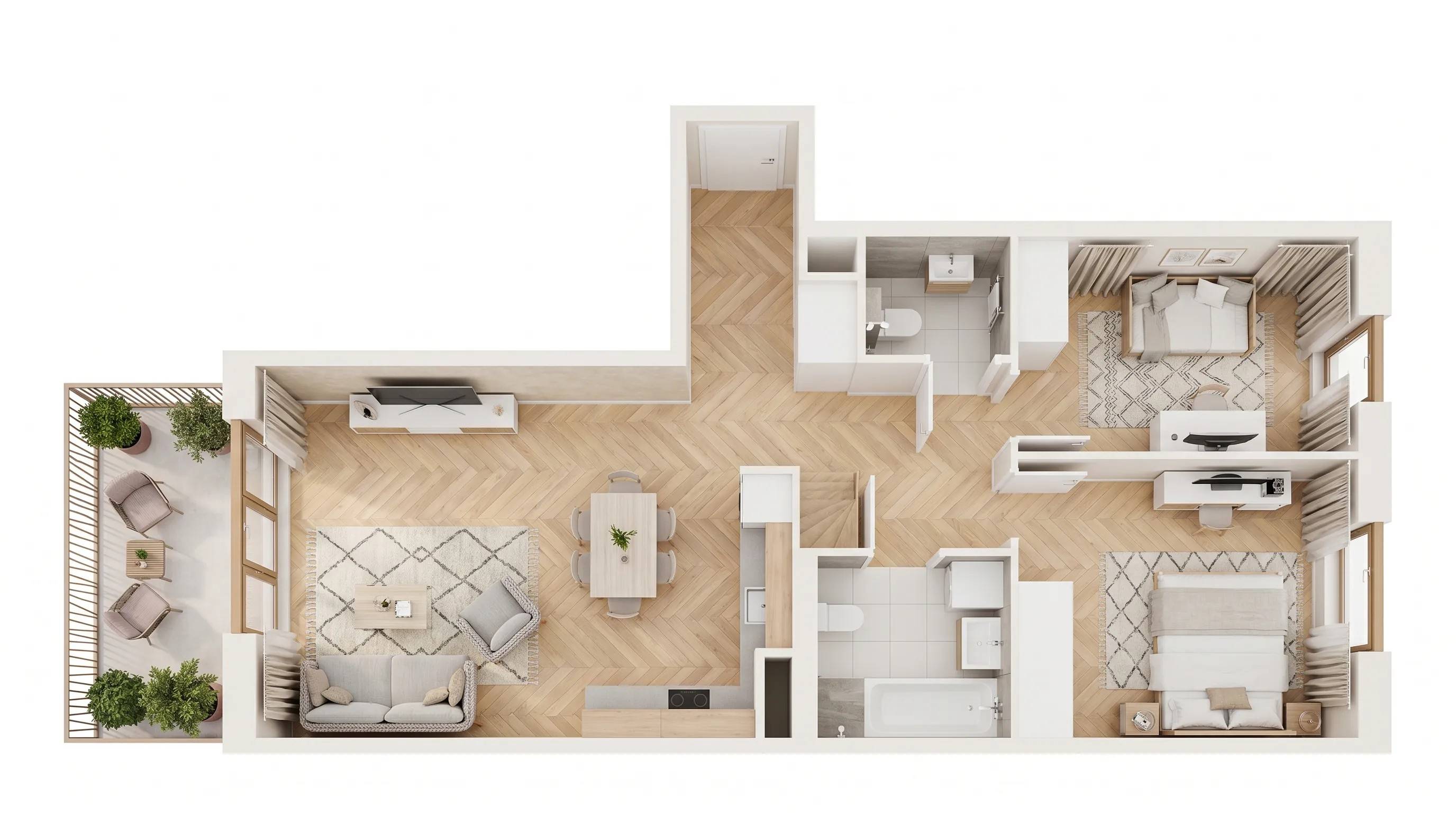 Viva Cité – inwestycja Develia - lokal AA0308, budynek Etap II