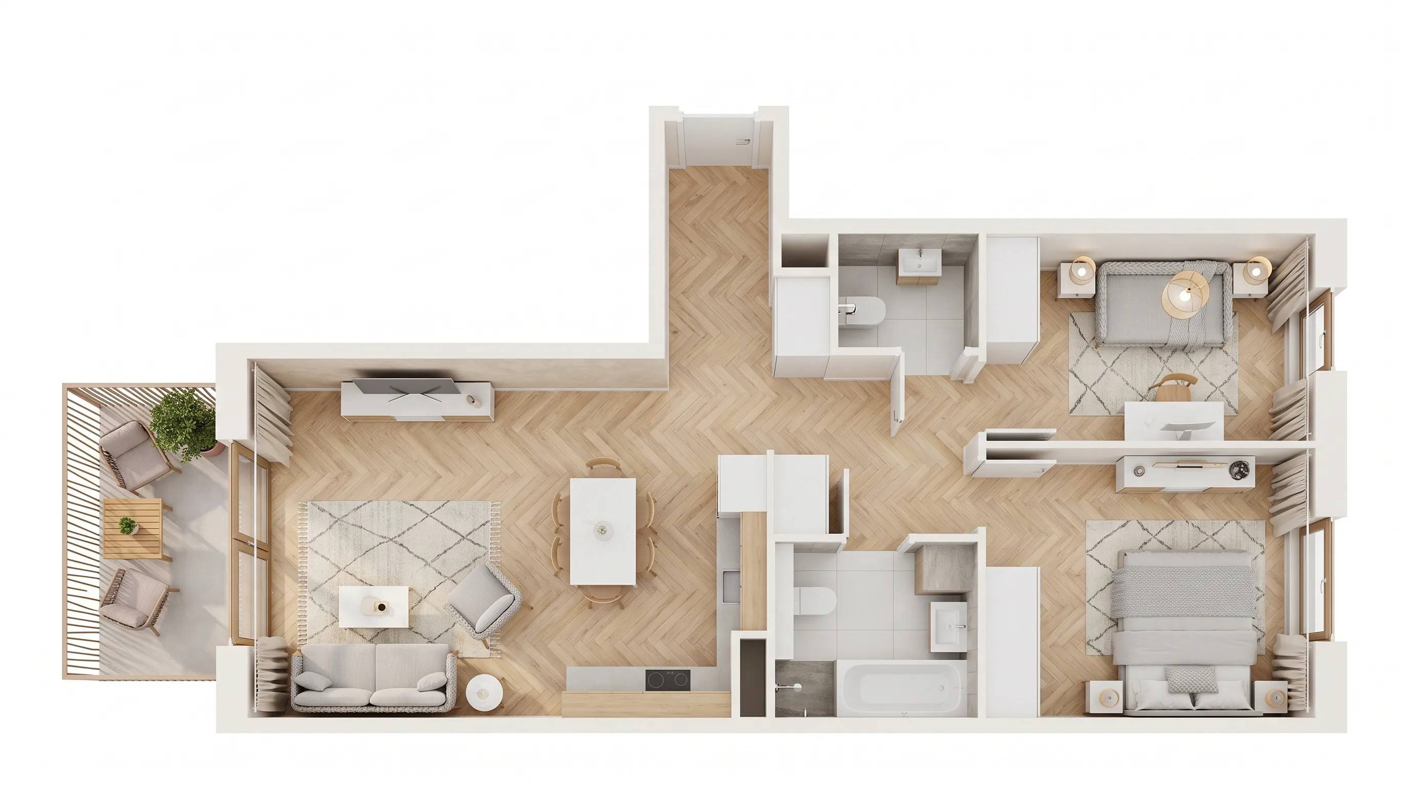 Viva Cité – inwestycja Develia - lokal AC0307, budynek Etap II