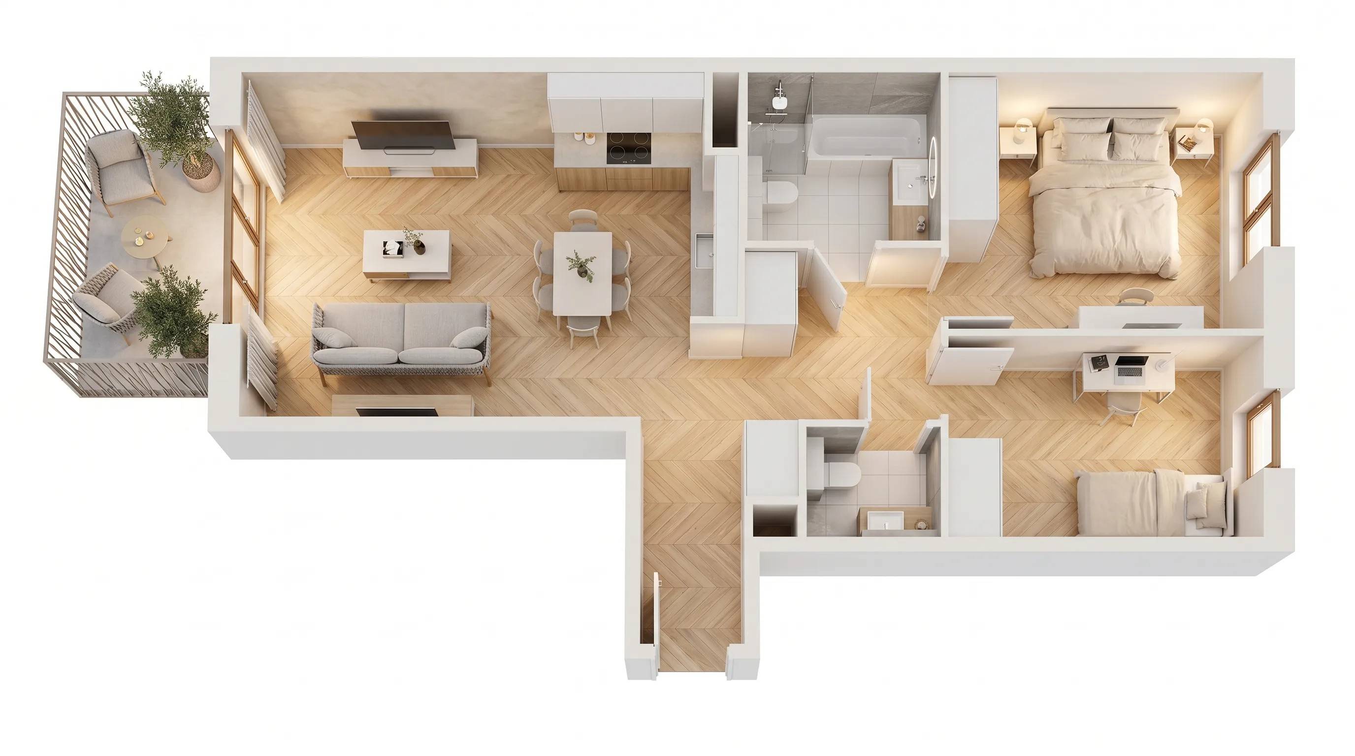 Viva Cité – inwestycja Develia - lokal AE0201, budynek Etap II