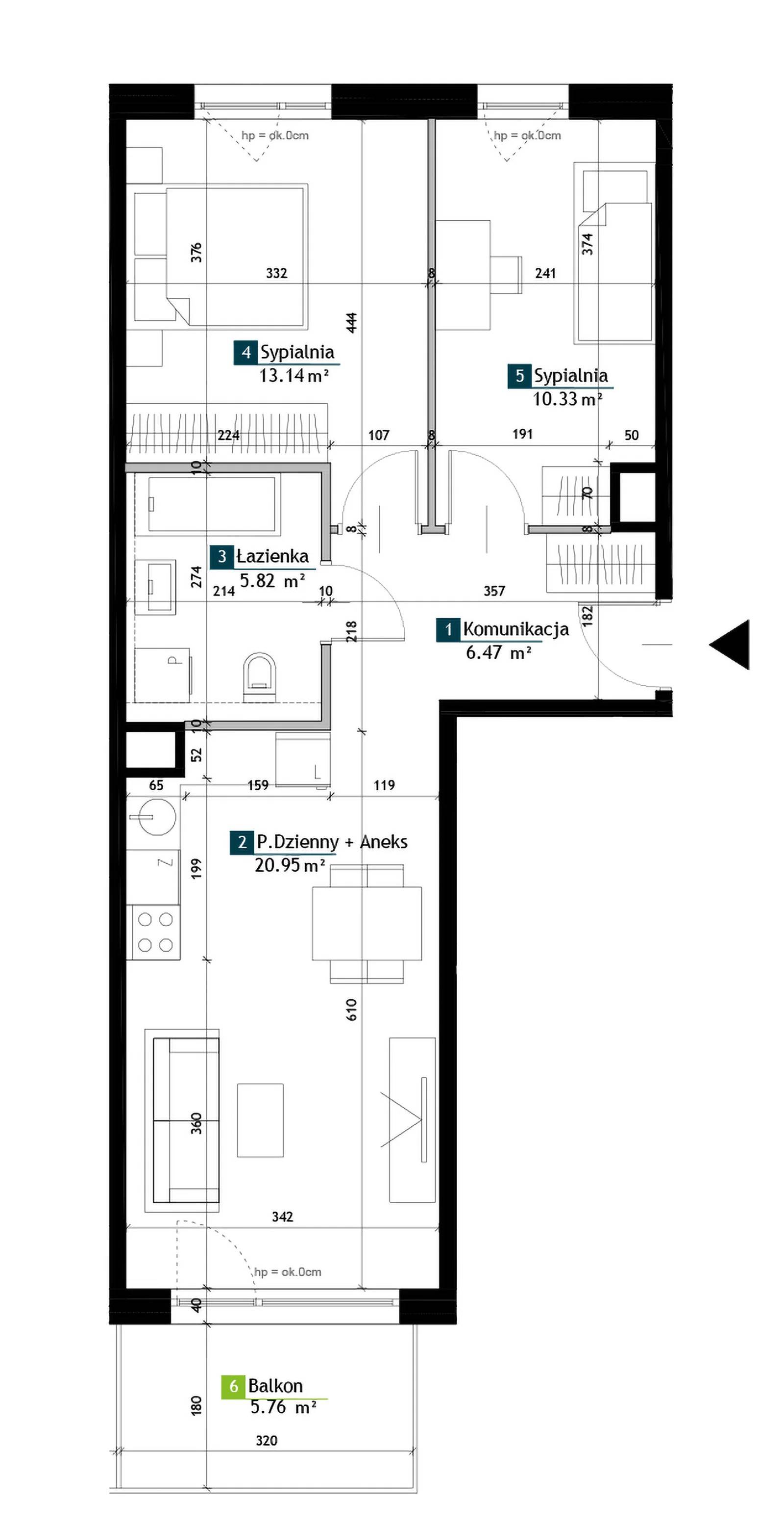 Viva Cité – inwestycja Develia - lokal BC0203, budynek Etap I