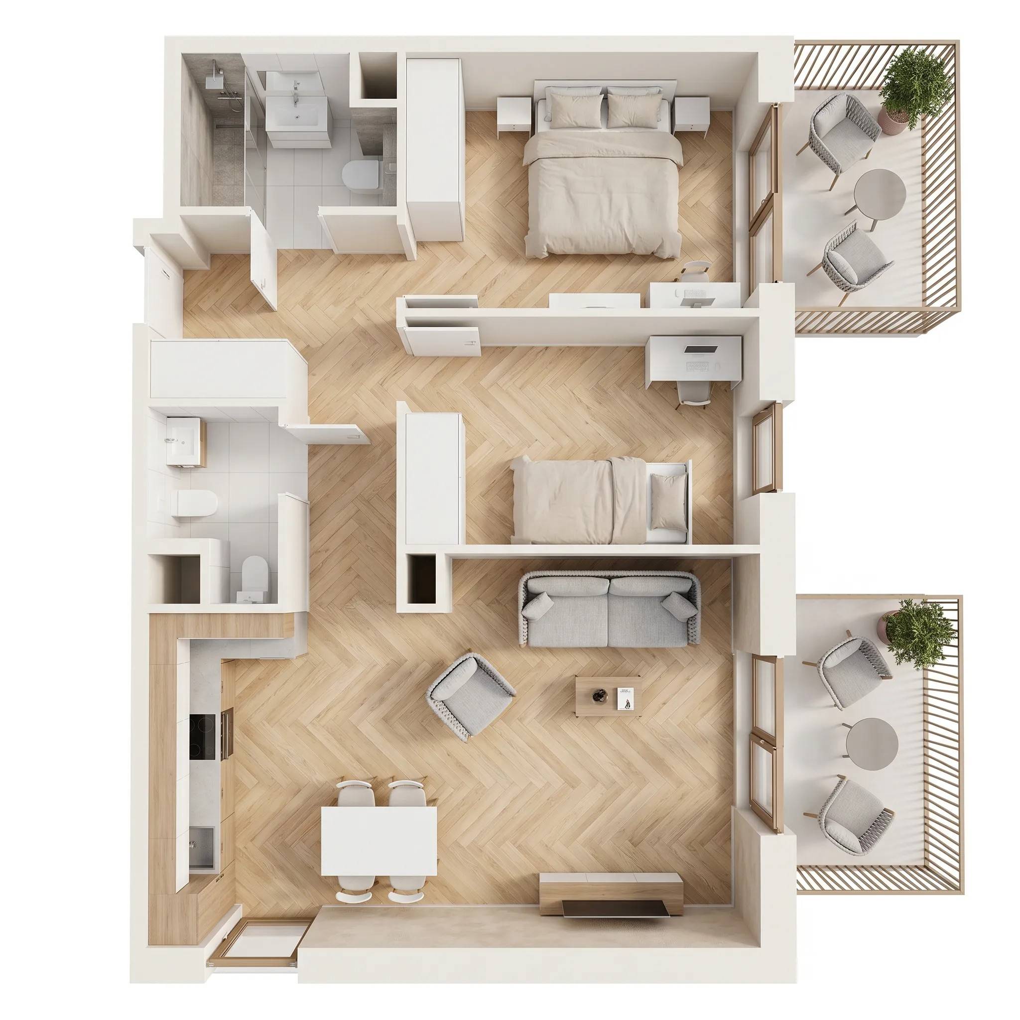 Viva Cité – inwestycja Develia - lokal BA0204, budynek Etap I