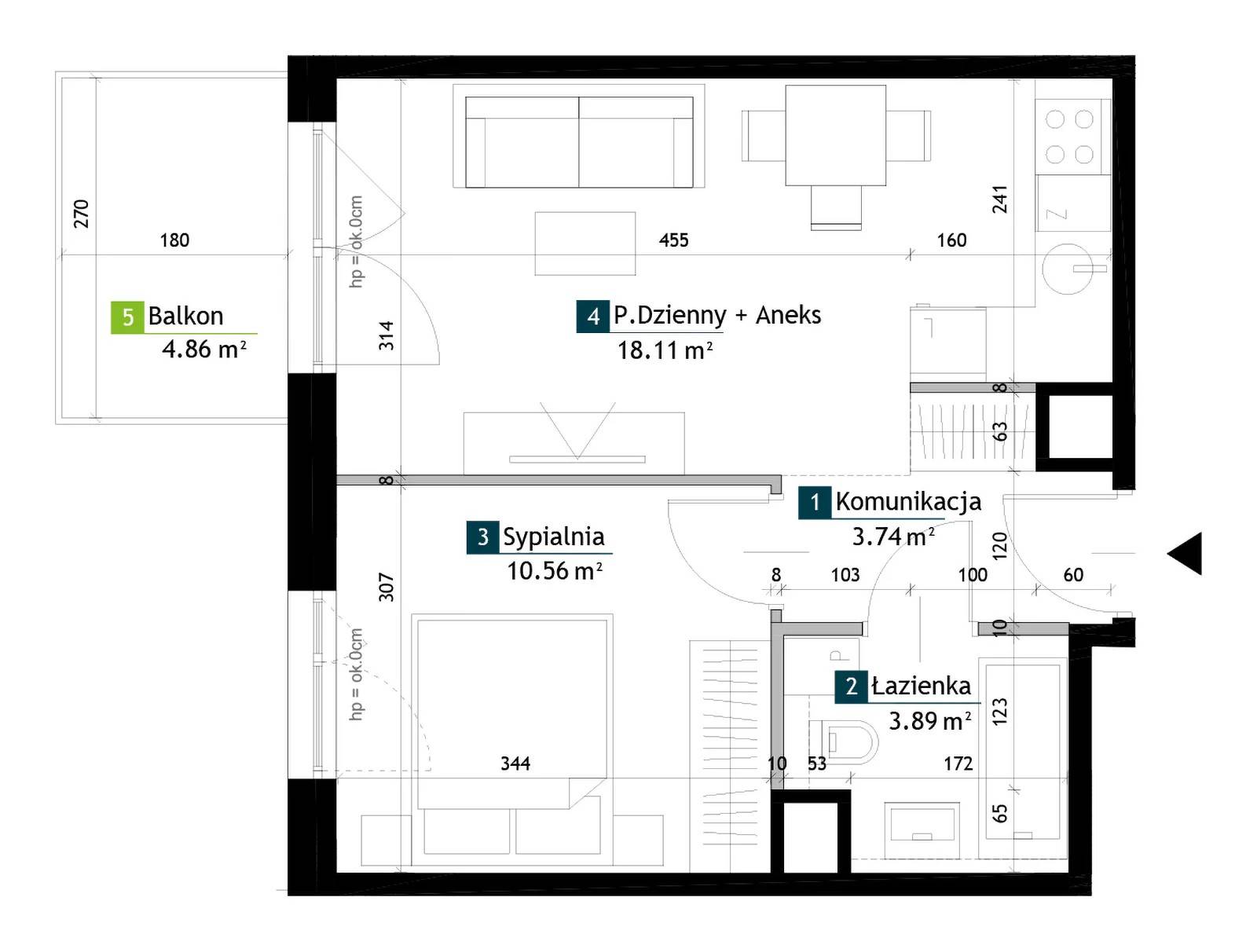 Viva Cité – inwestycja Develia - lokal AA0306, budynek Etap II