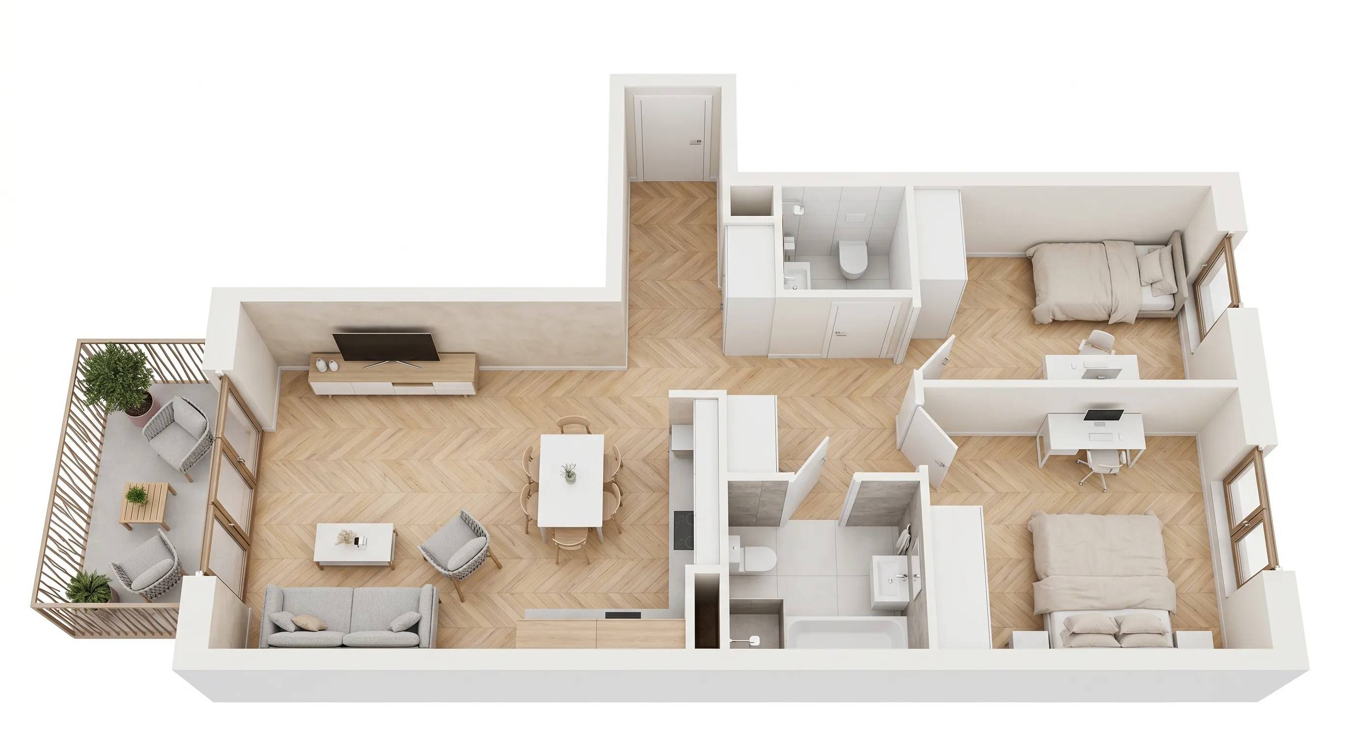 Viva Cité – inwestycja Develia - lokal AC0208, budynek Etap II