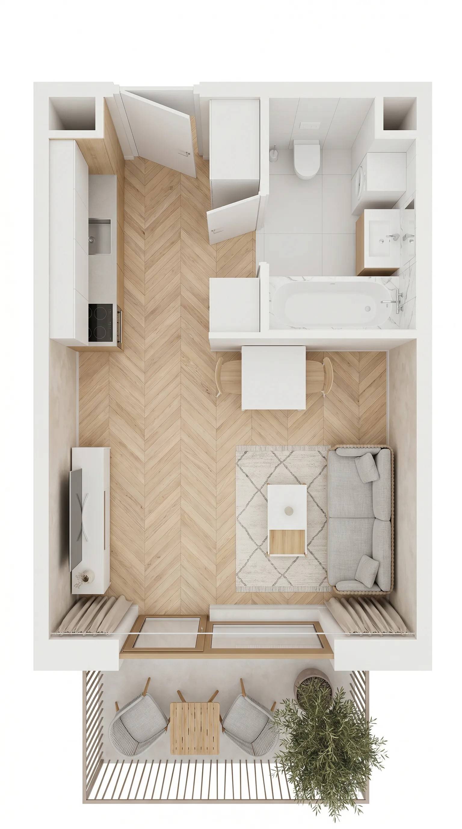 Viva Cité – inwestycja Develia - lokal AD0202, budynek Etap II