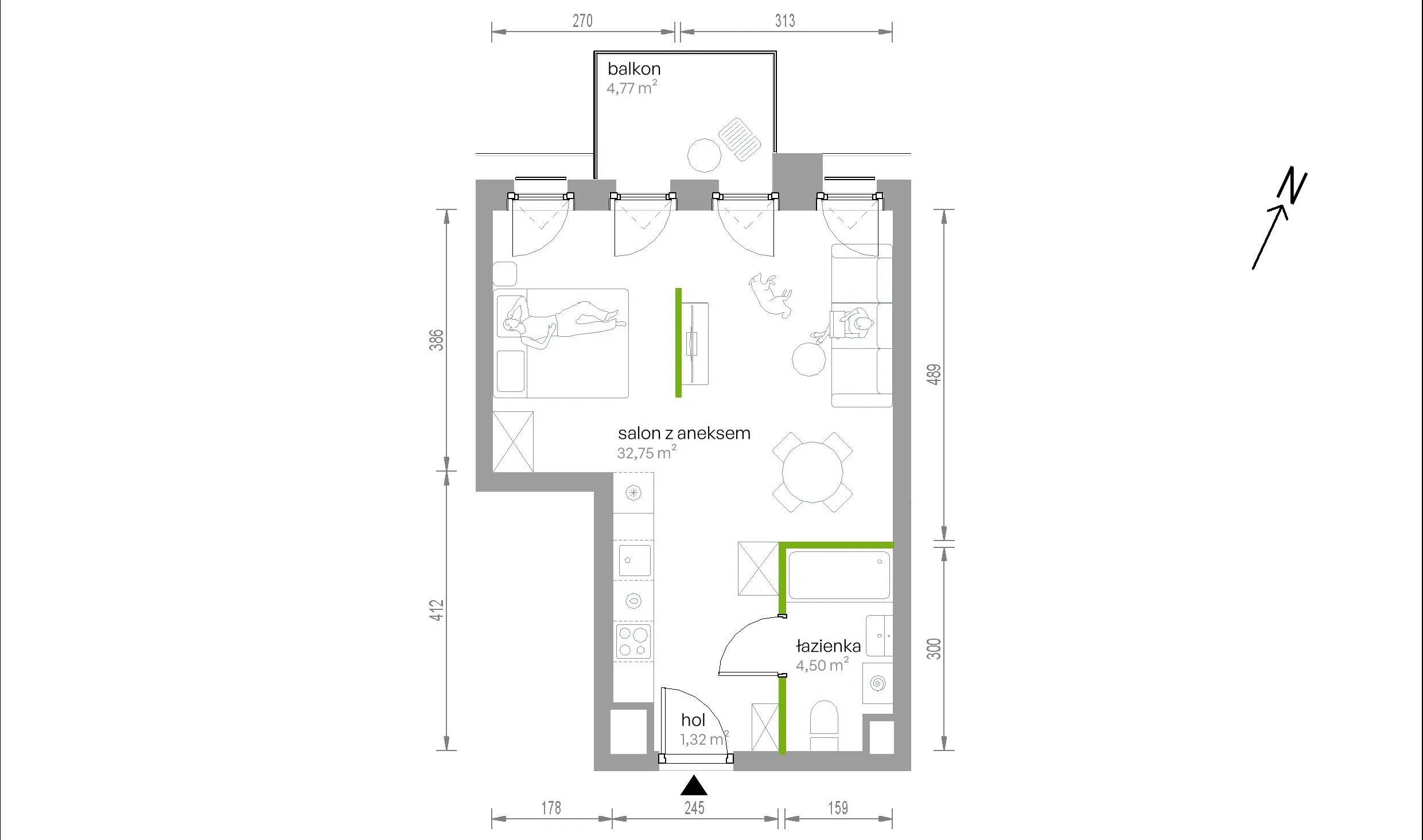 Kijowska Vita – inwestycja Develia - lokal 3/A/08, budynek Etap I