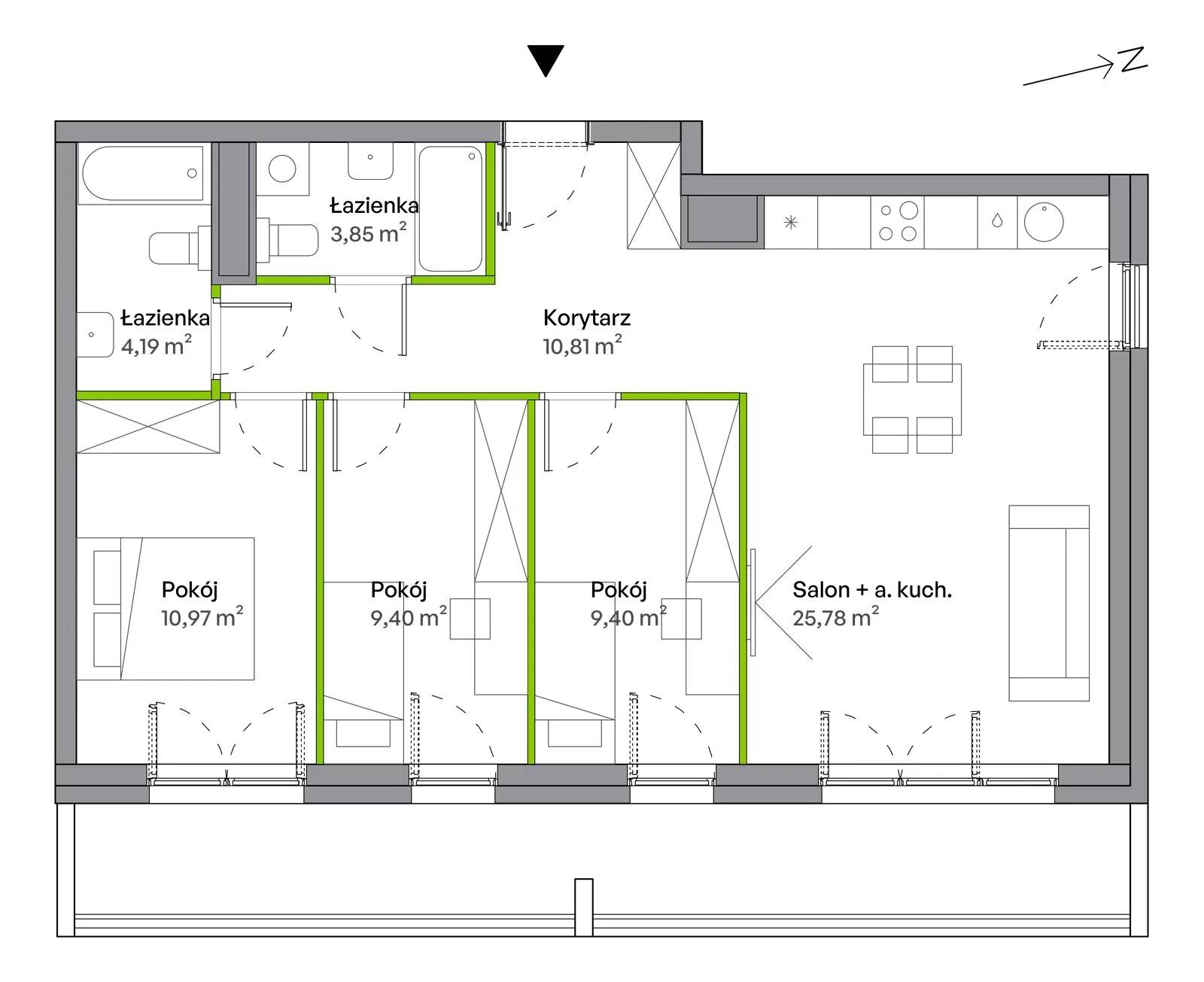 WUWA Vita – inwestycja Develia - lokal B.01.01.04, budynek Etap I