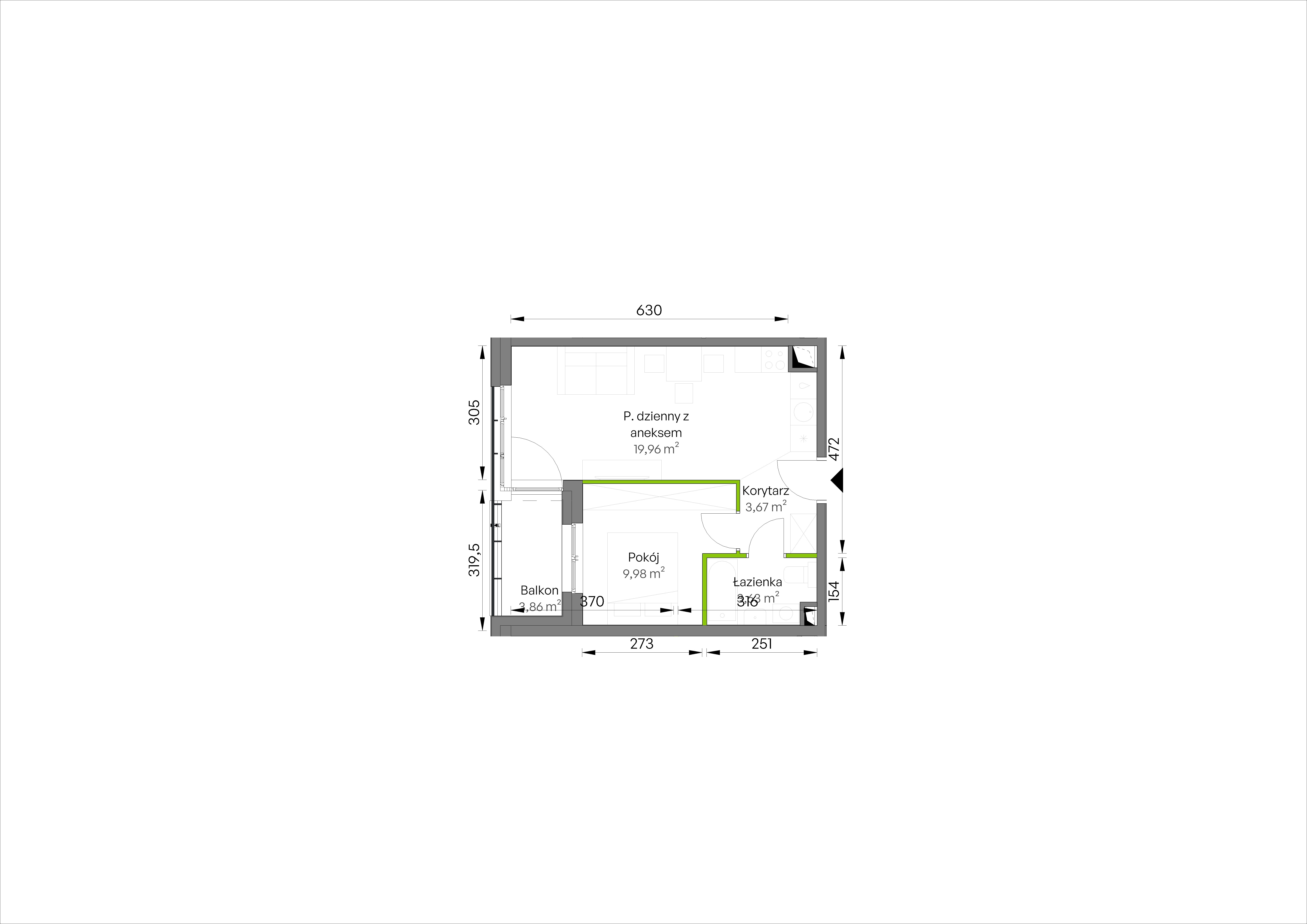 WUWA Vita – inwestycja Develia - lokal D2/02/21, budynek Etap III
