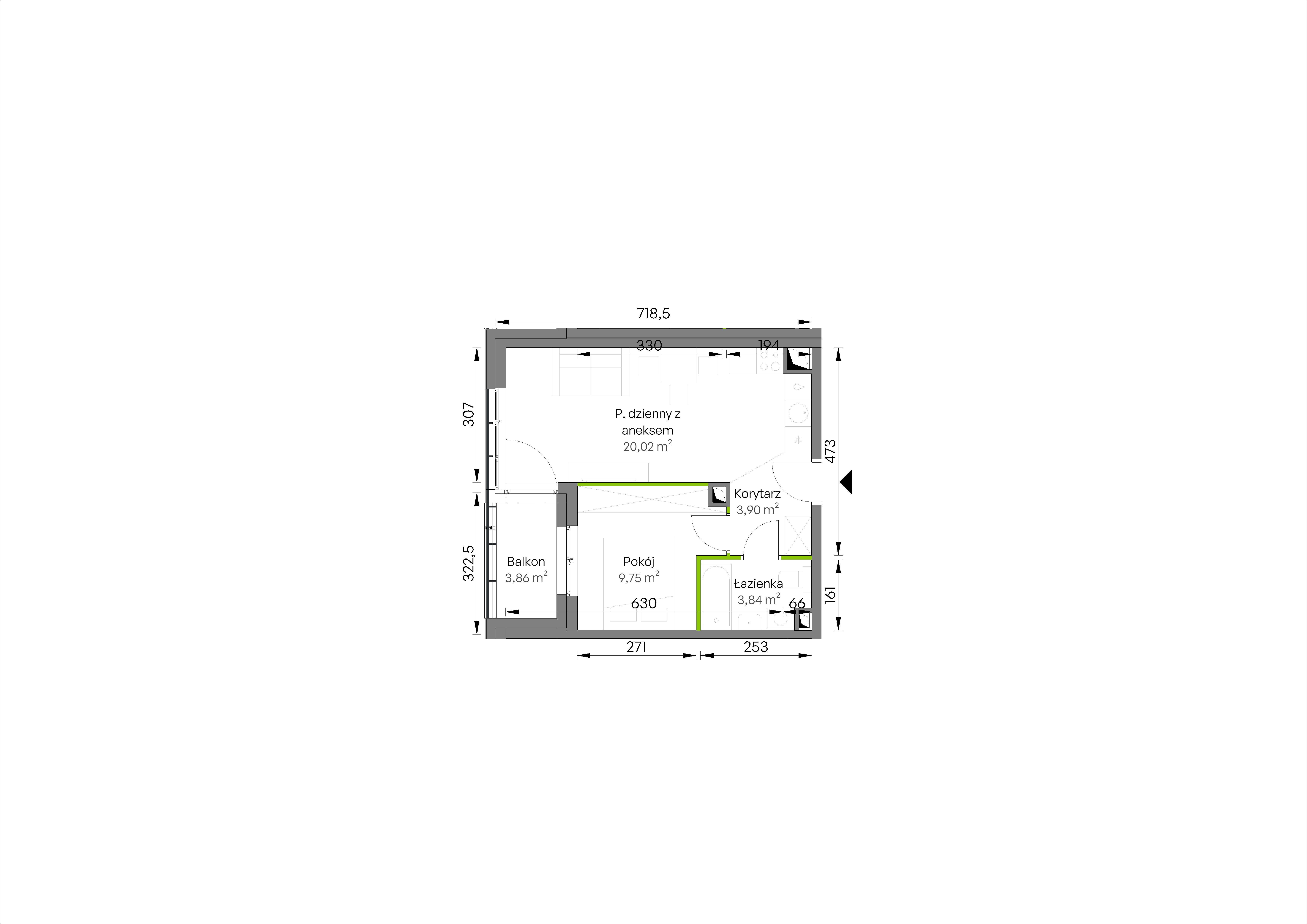 WUWA Vita – inwestycja Develia - lokal D2/02/22, budynek Etap III