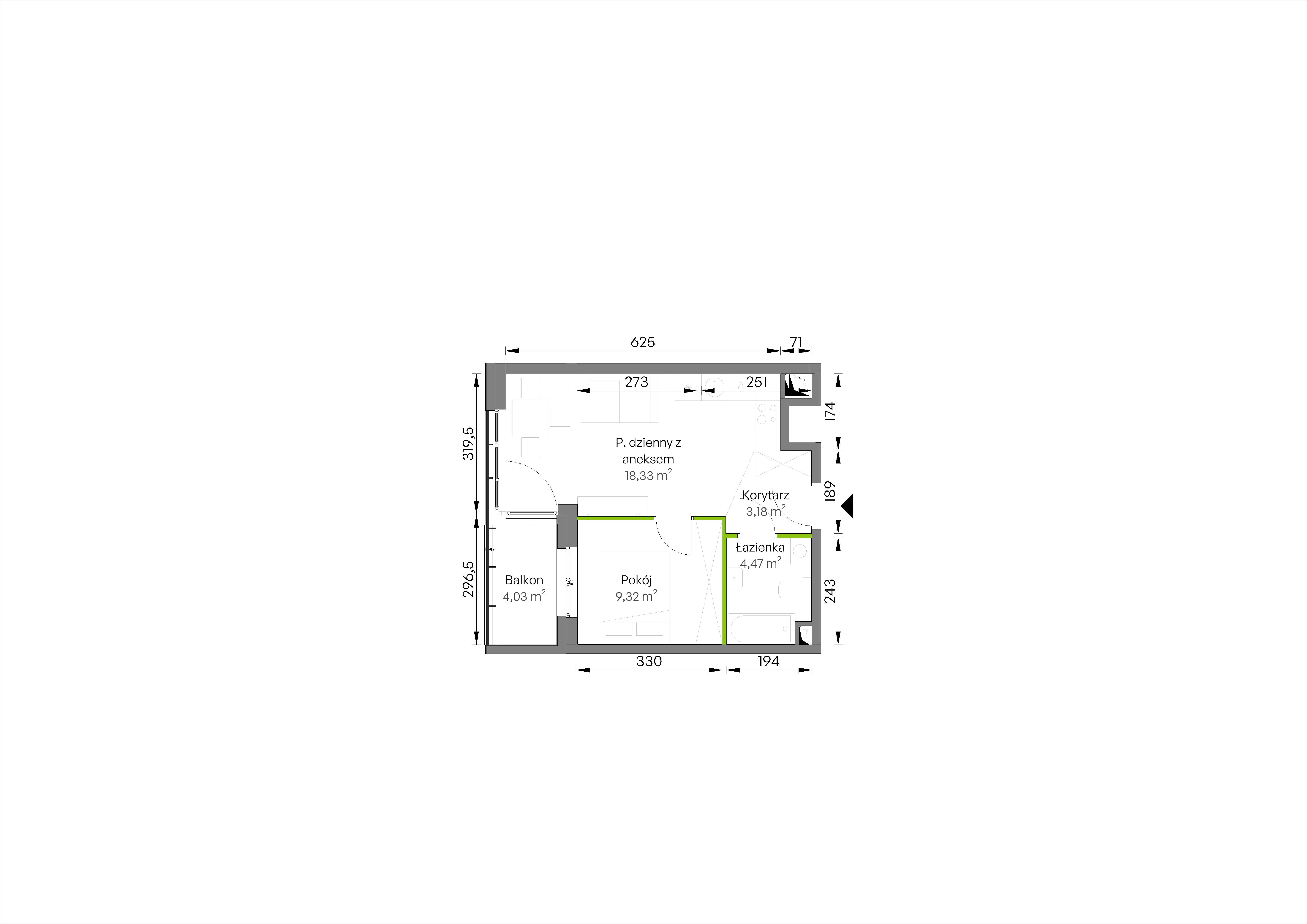 WUWA Vita – inwestycja Develia - lokal D2/02/23, budynek Etap III