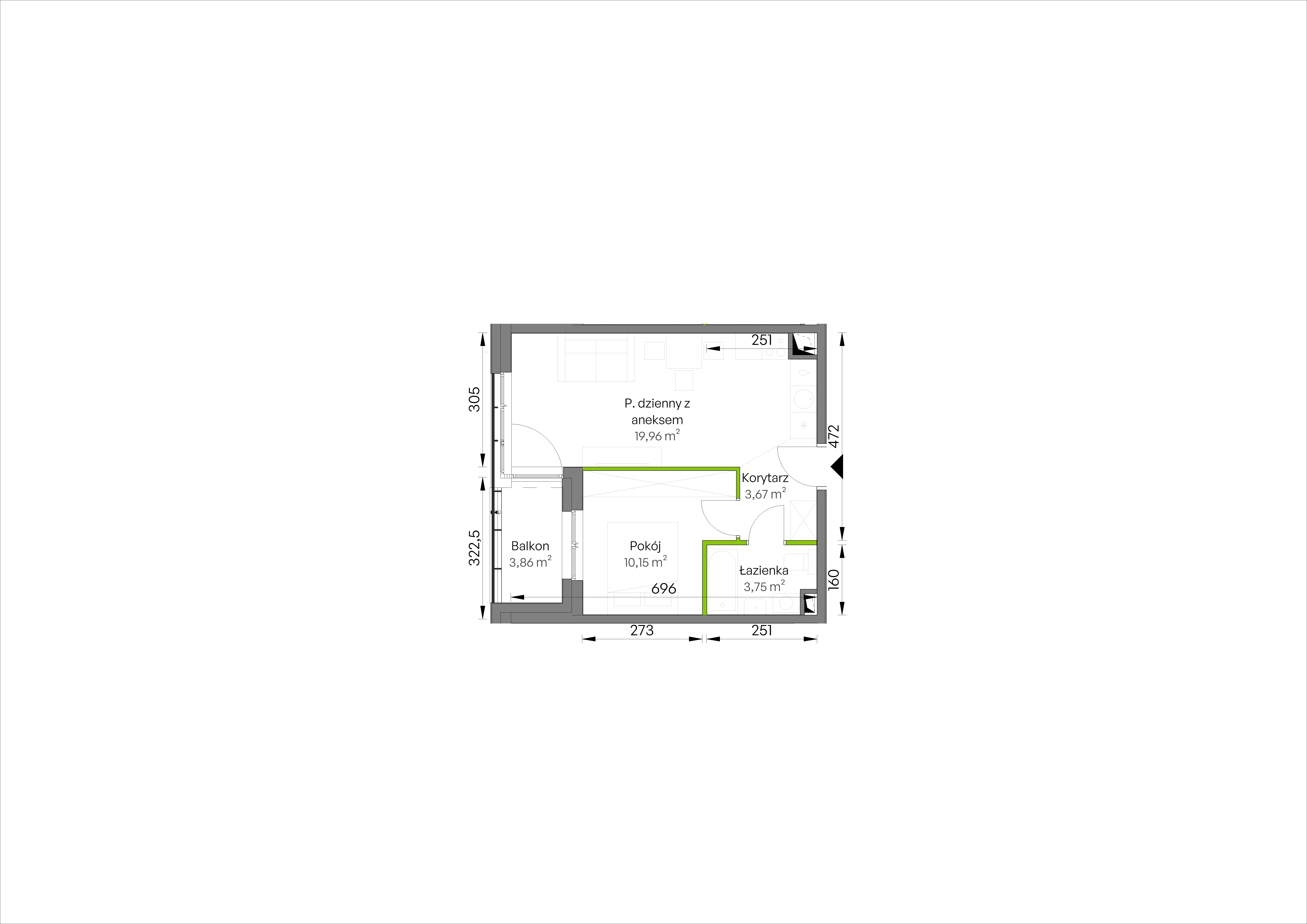 WUWA Vita – inwestycja Develia - lokal D2/02/25, budynek Etap III