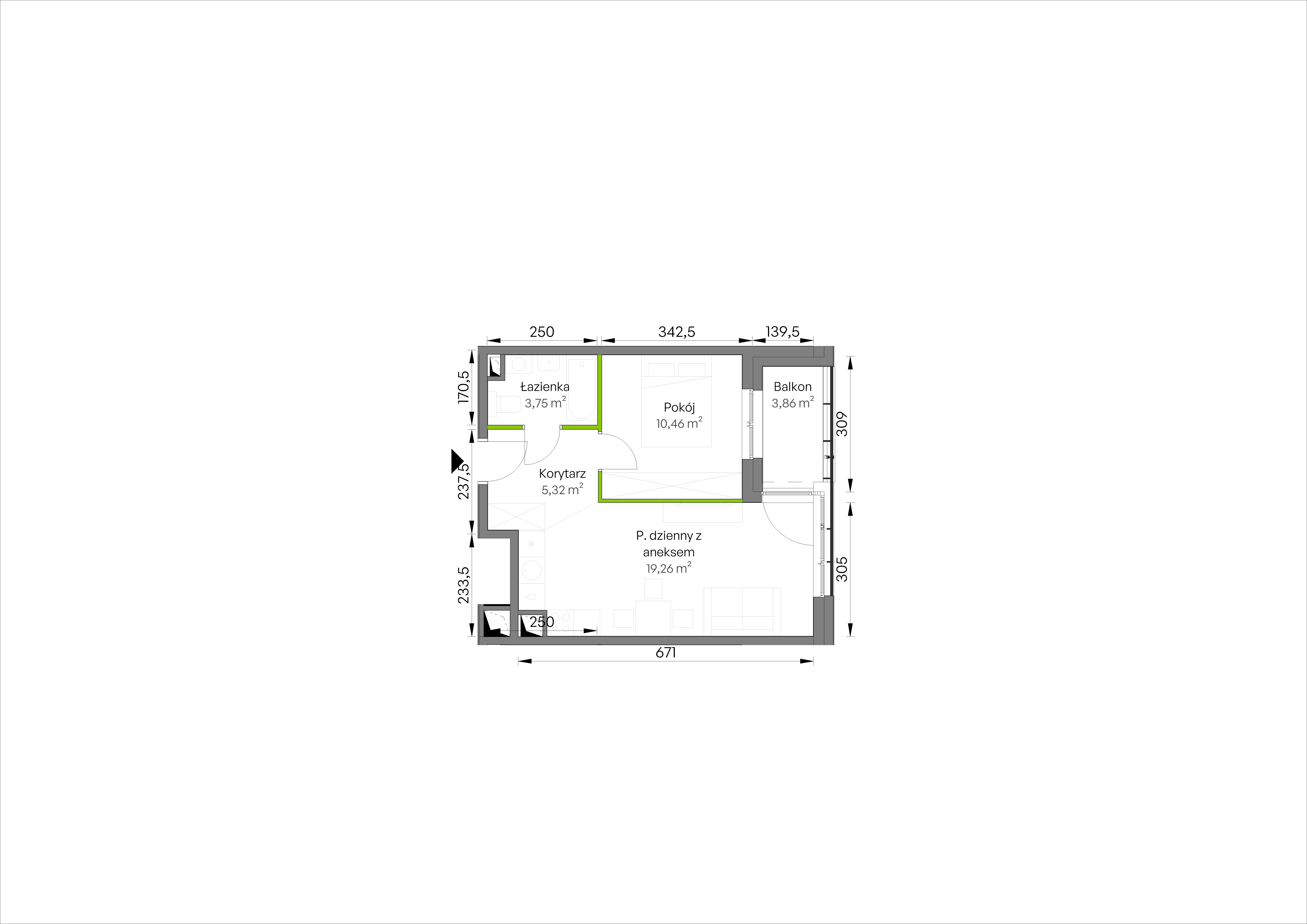 WUWA Vita – inwestycja Develia - lokal D2/02/28, budynek Etap III