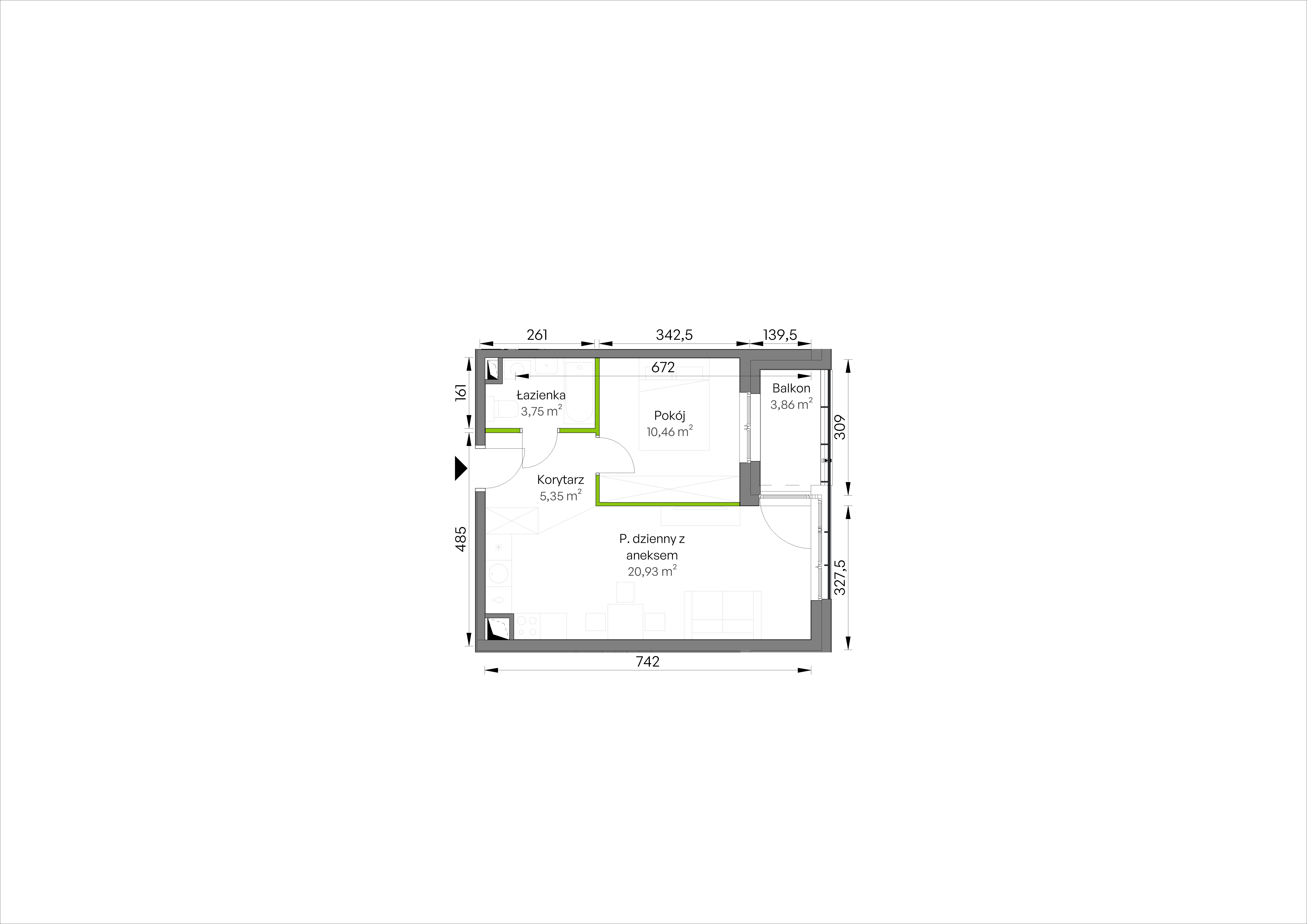 WUWA Vita – inwestycja Develia - lokal D2/02/30, budynek Etap III