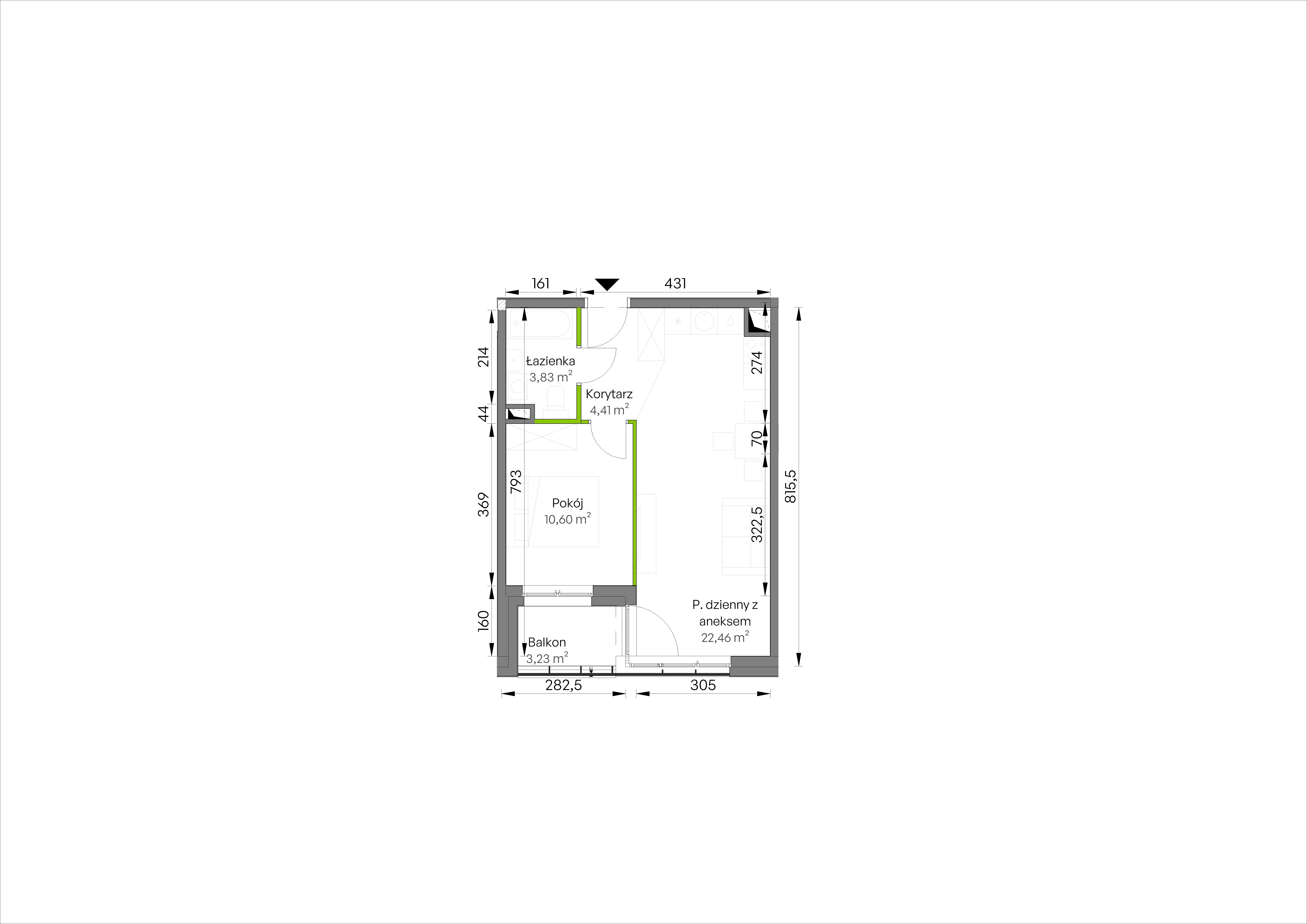 WUWA Vita – inwestycja Develia - lokal D3/02/15, budynek Etap III