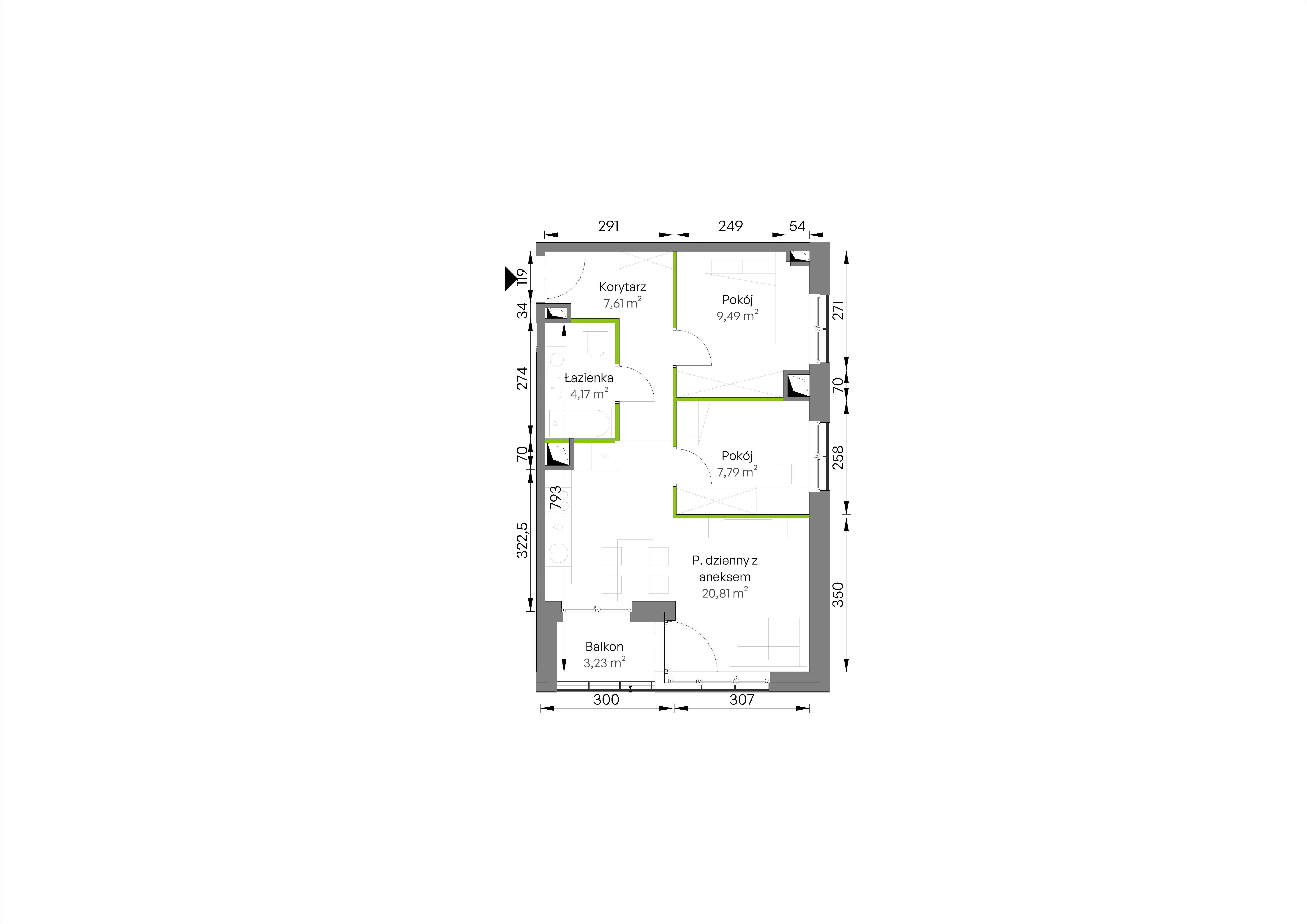 WUWA Vita – inwestycja Develia - lokal D1/03/21, budynek Etap III
