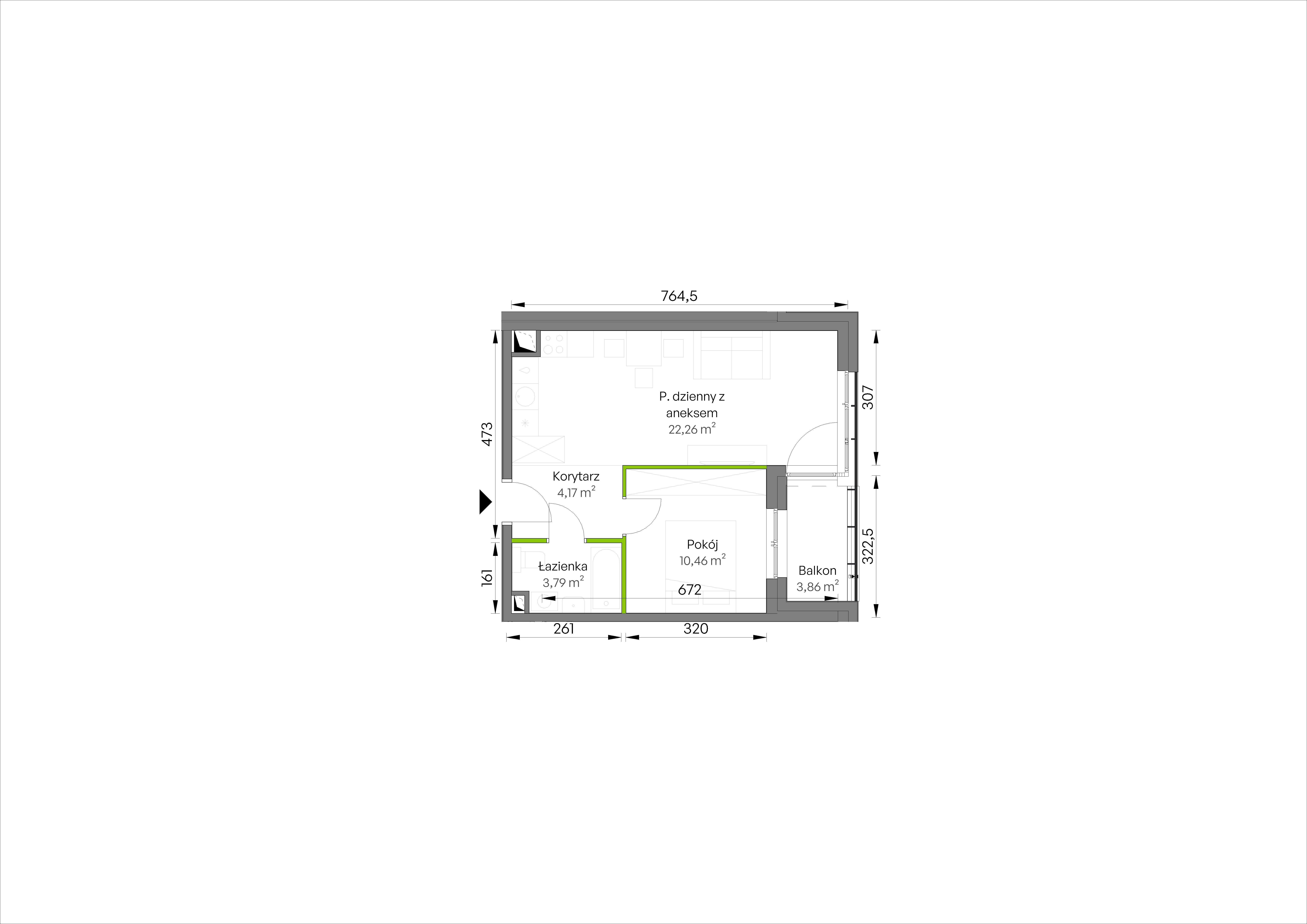 WUWA Vita – inwestycja Develia - lokal D2/03/31, budynek Etap III