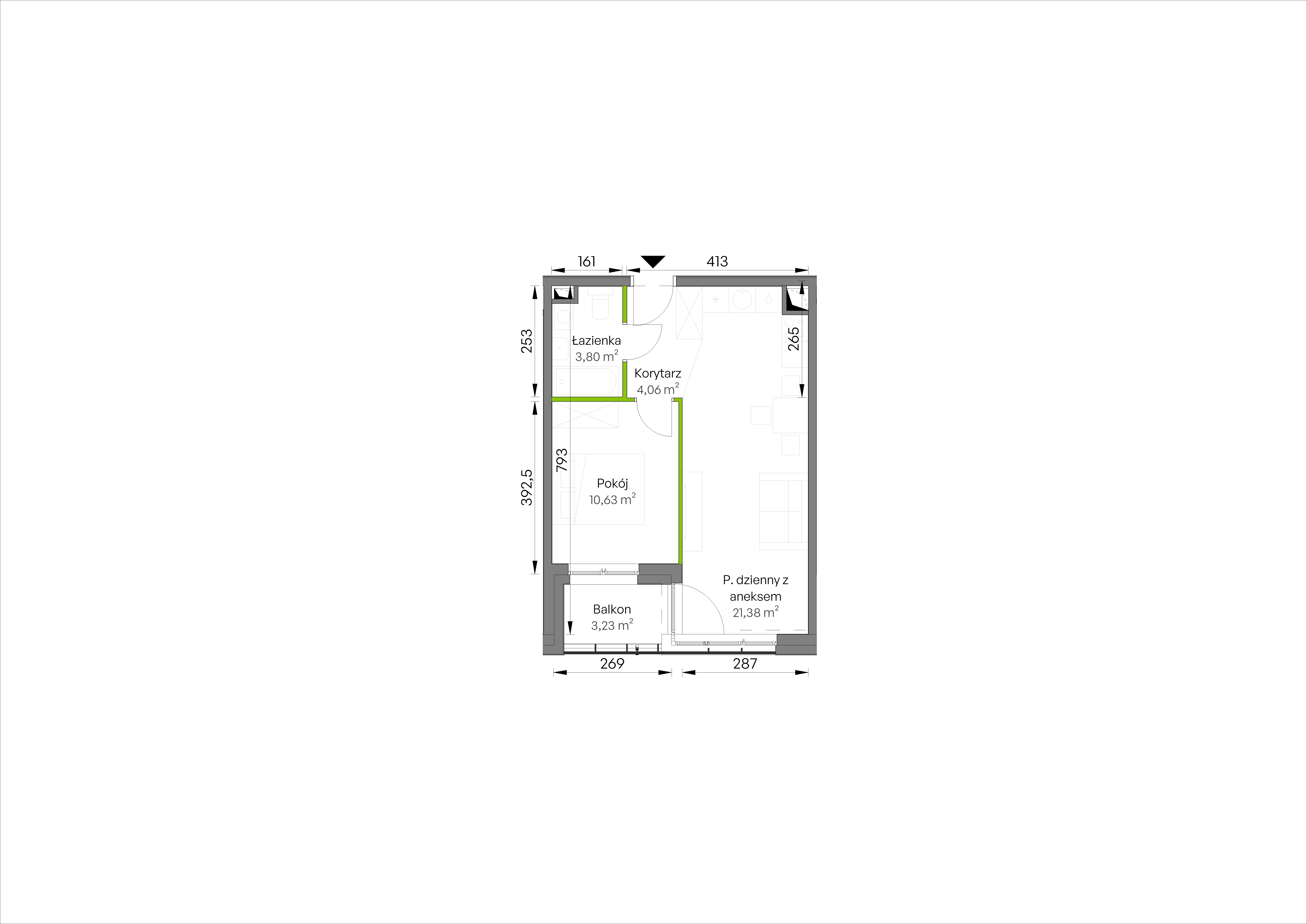 WUWA Vita – inwestycja Develia - lokal D1/03/23, budynek Etap III