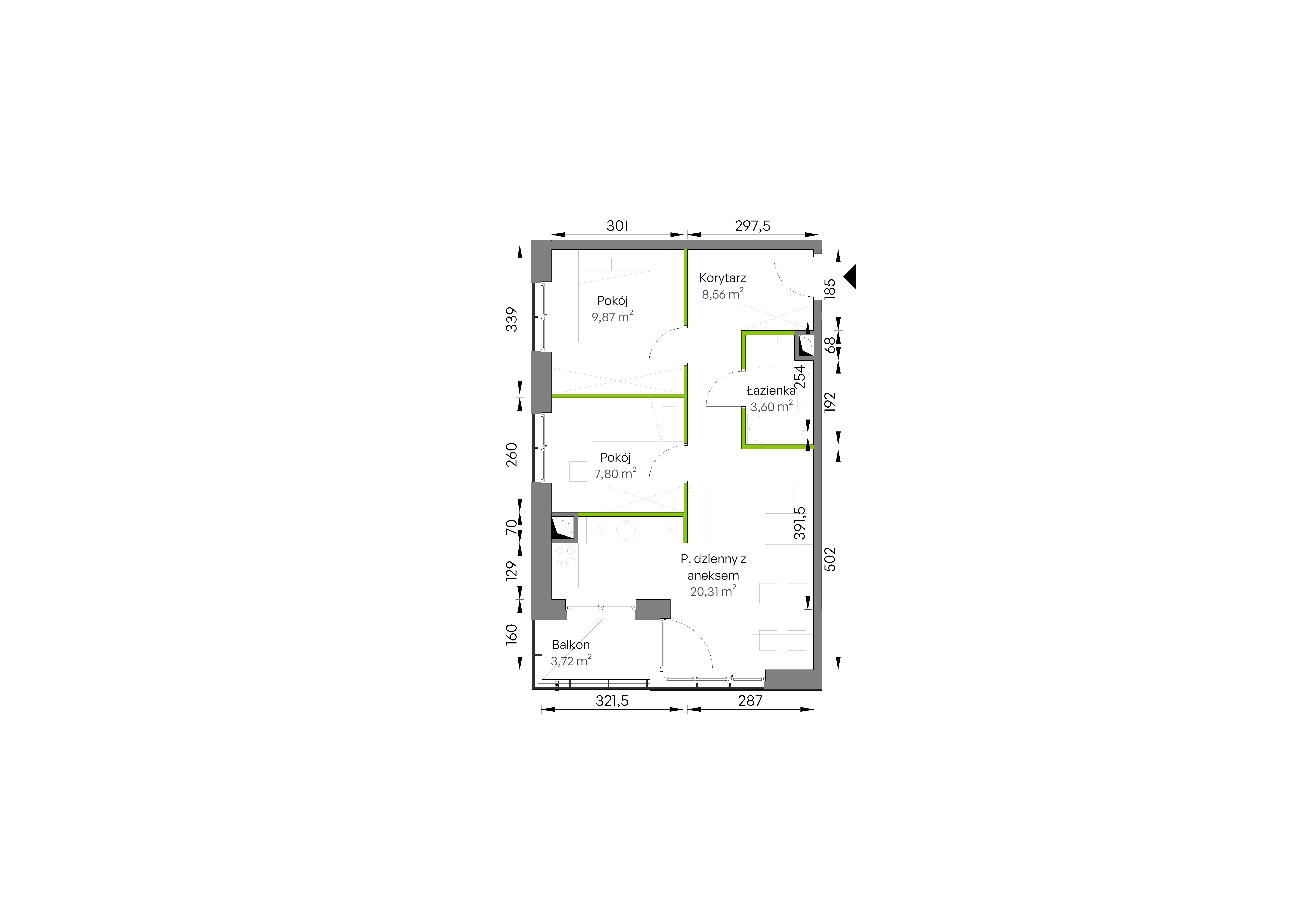 WUWA Vita – inwestycja Develia - lokal D1/03/25, budynek Etap III