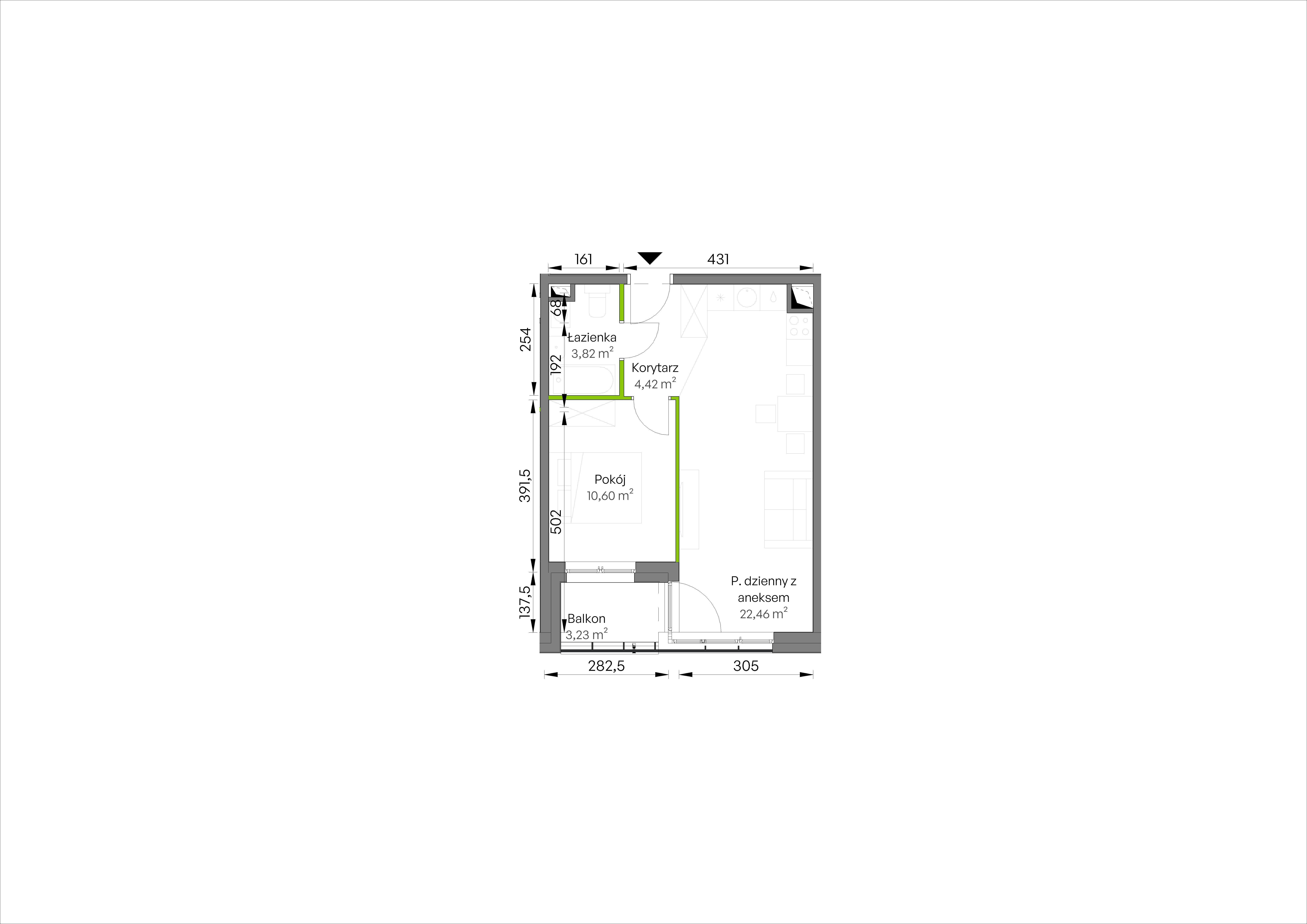 WUWA Vita – inwestycja Develia - lokal D3/03/22, budynek Etap III