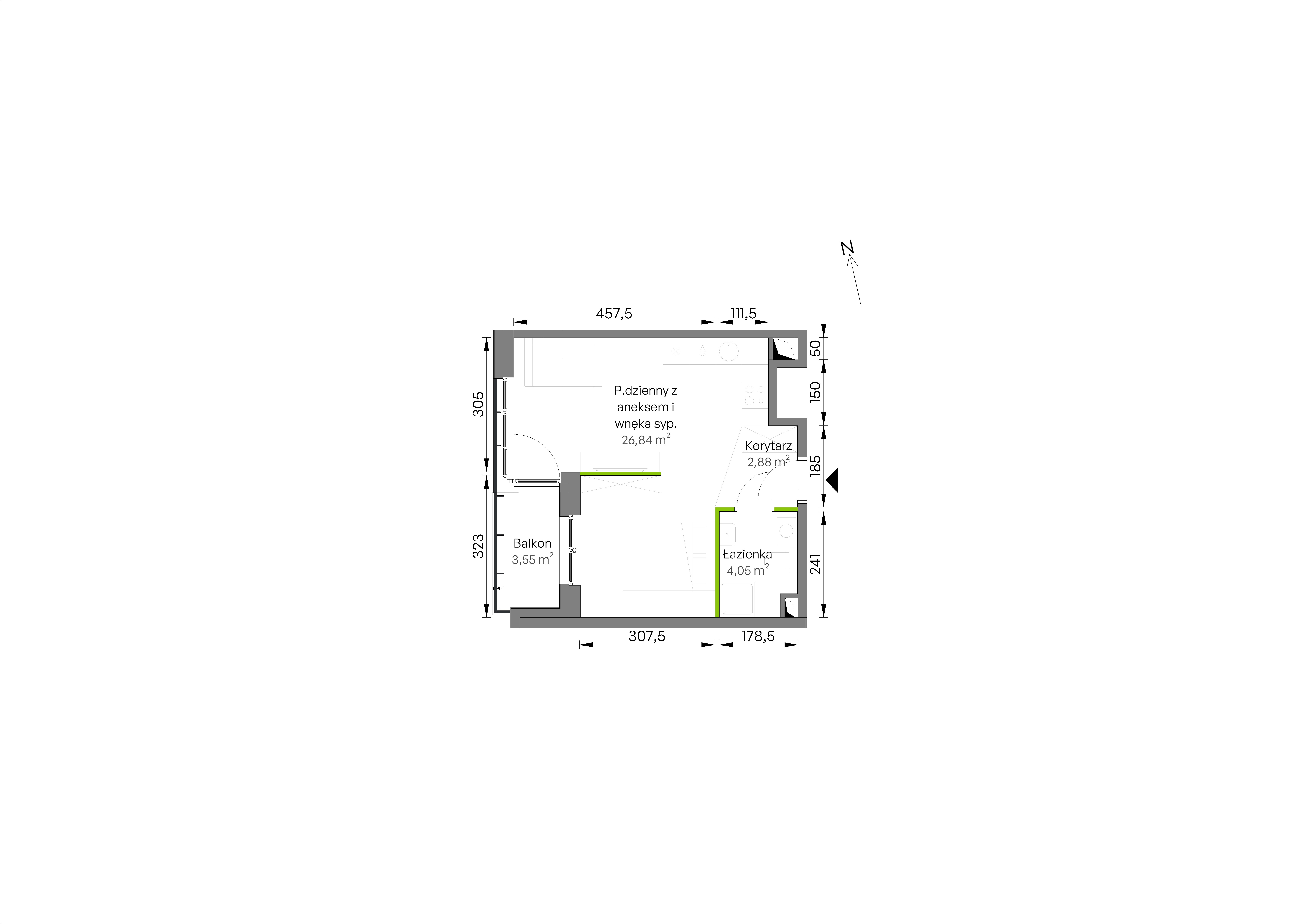 WUWA Vita – inwestycja Develia - lokal C1/01/20, budynek Etap III