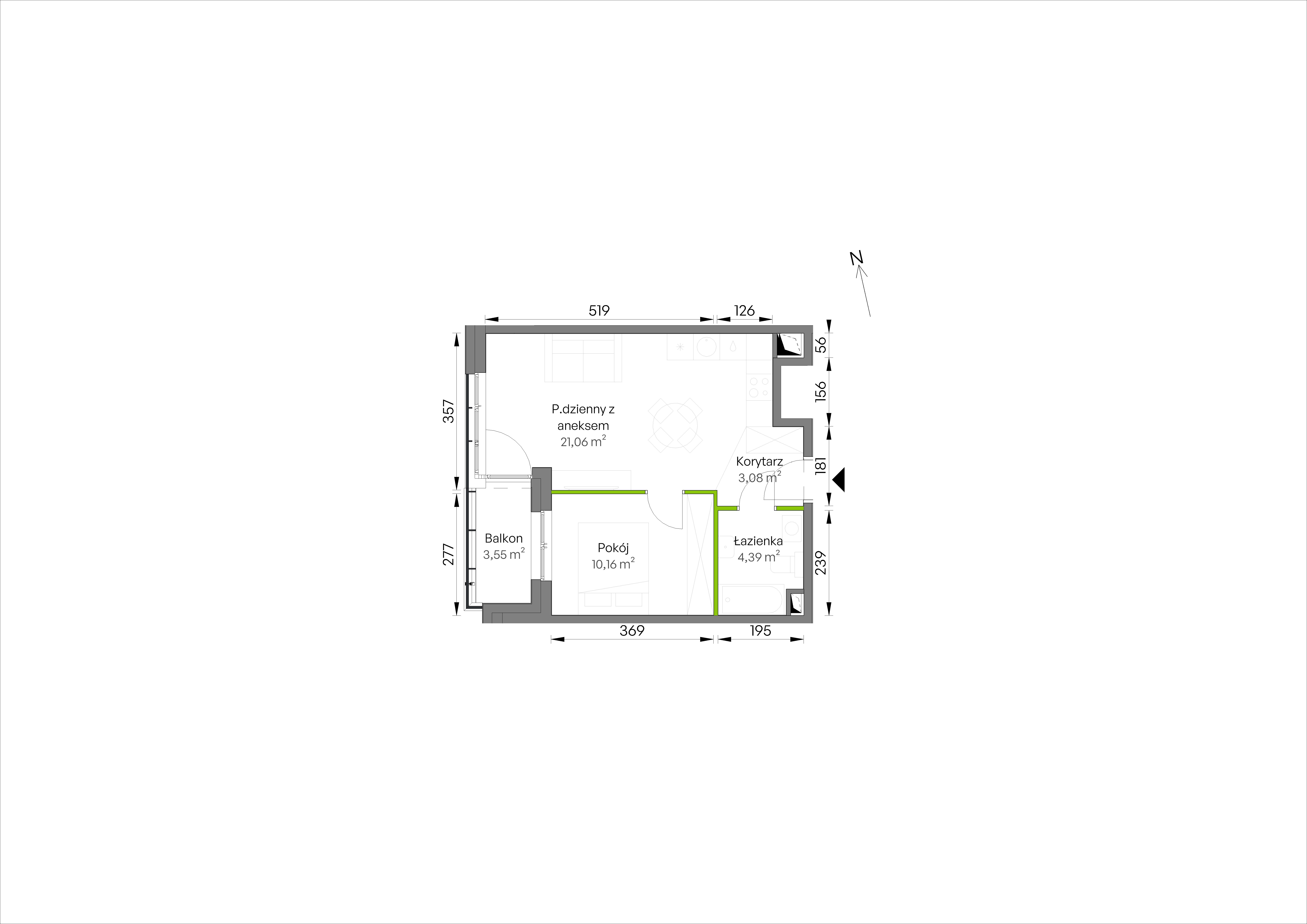 WUWA Vita – inwestycja Develia - lokal C1/01/22, budynek Etap III