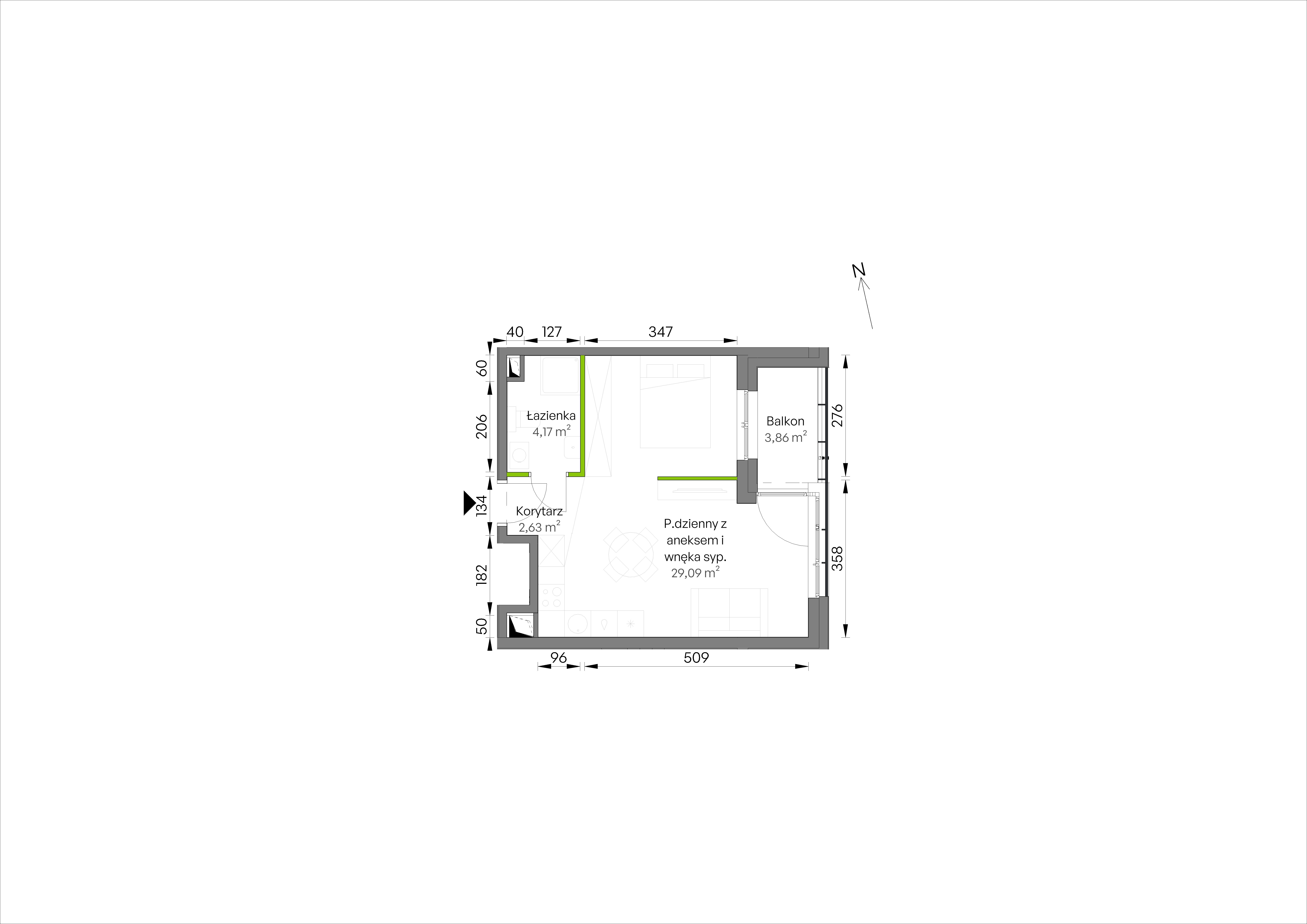 WUWA Vita – inwestycja Develia - lokal C1/01/26, budynek Etap III