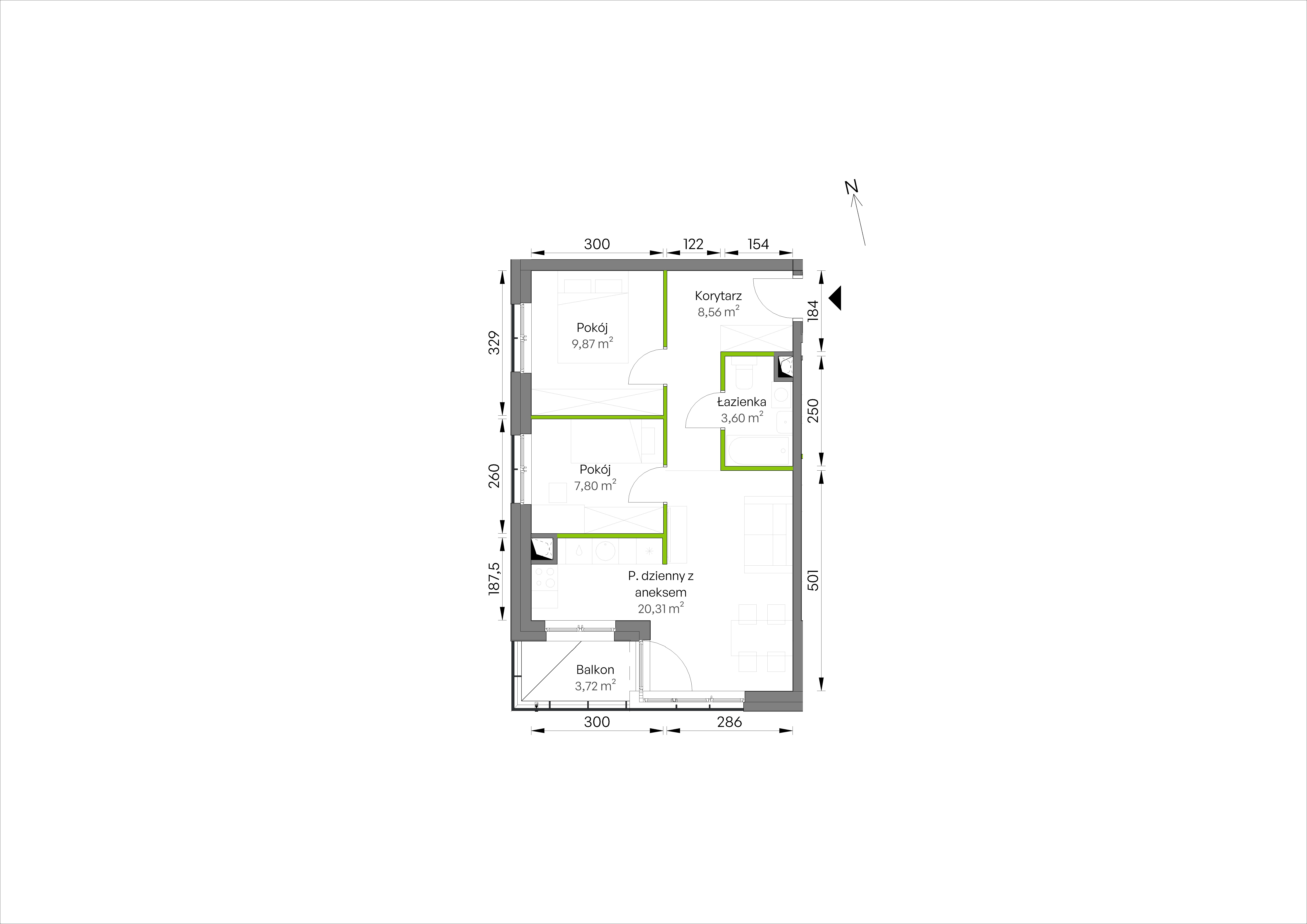 WUWA Vita – inwestycja Develia - lokal C2/01/11, budynek Etap III