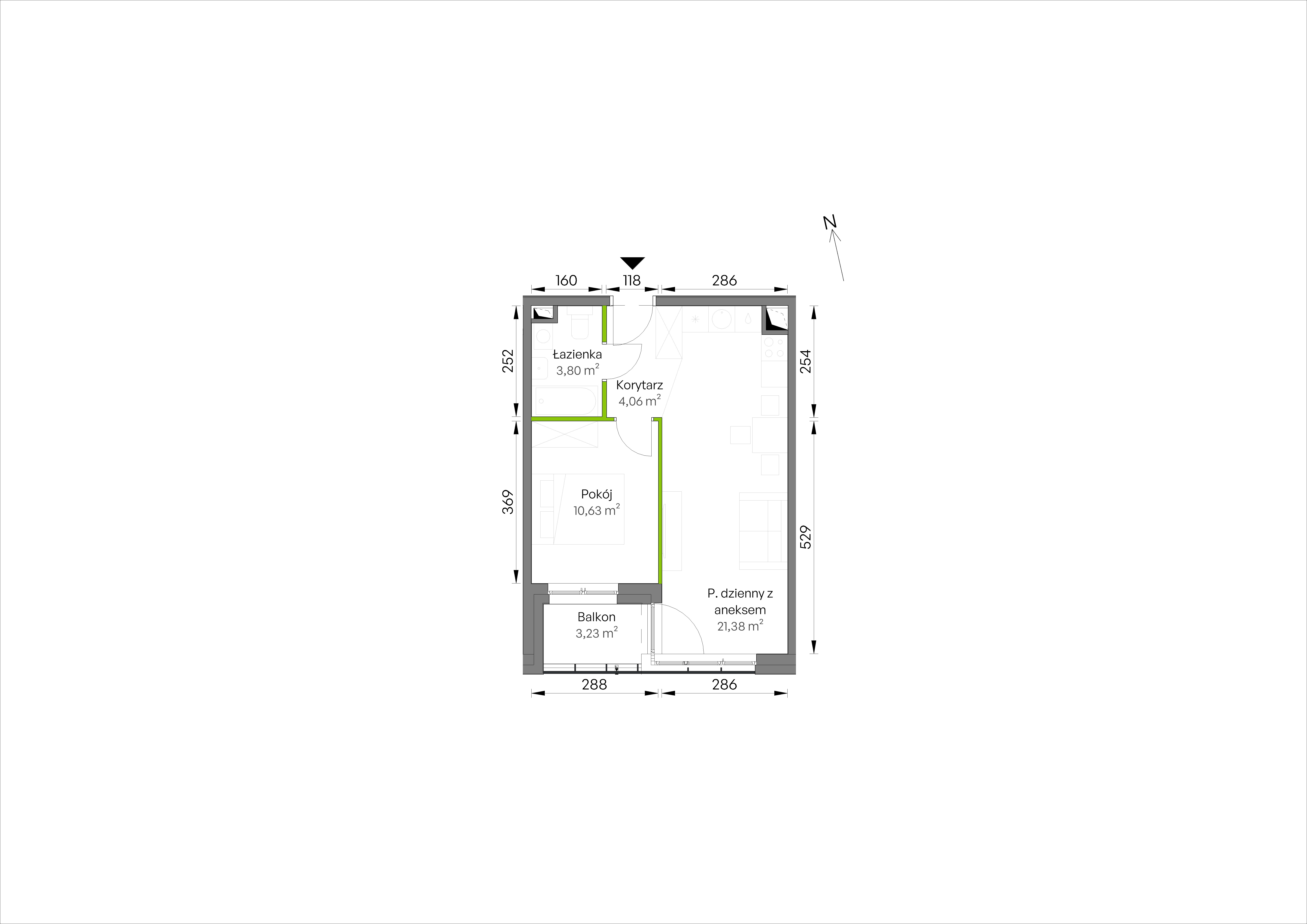 WUWA Vita – inwestycja Develia - lokal C3/01/08, budynek Etap III