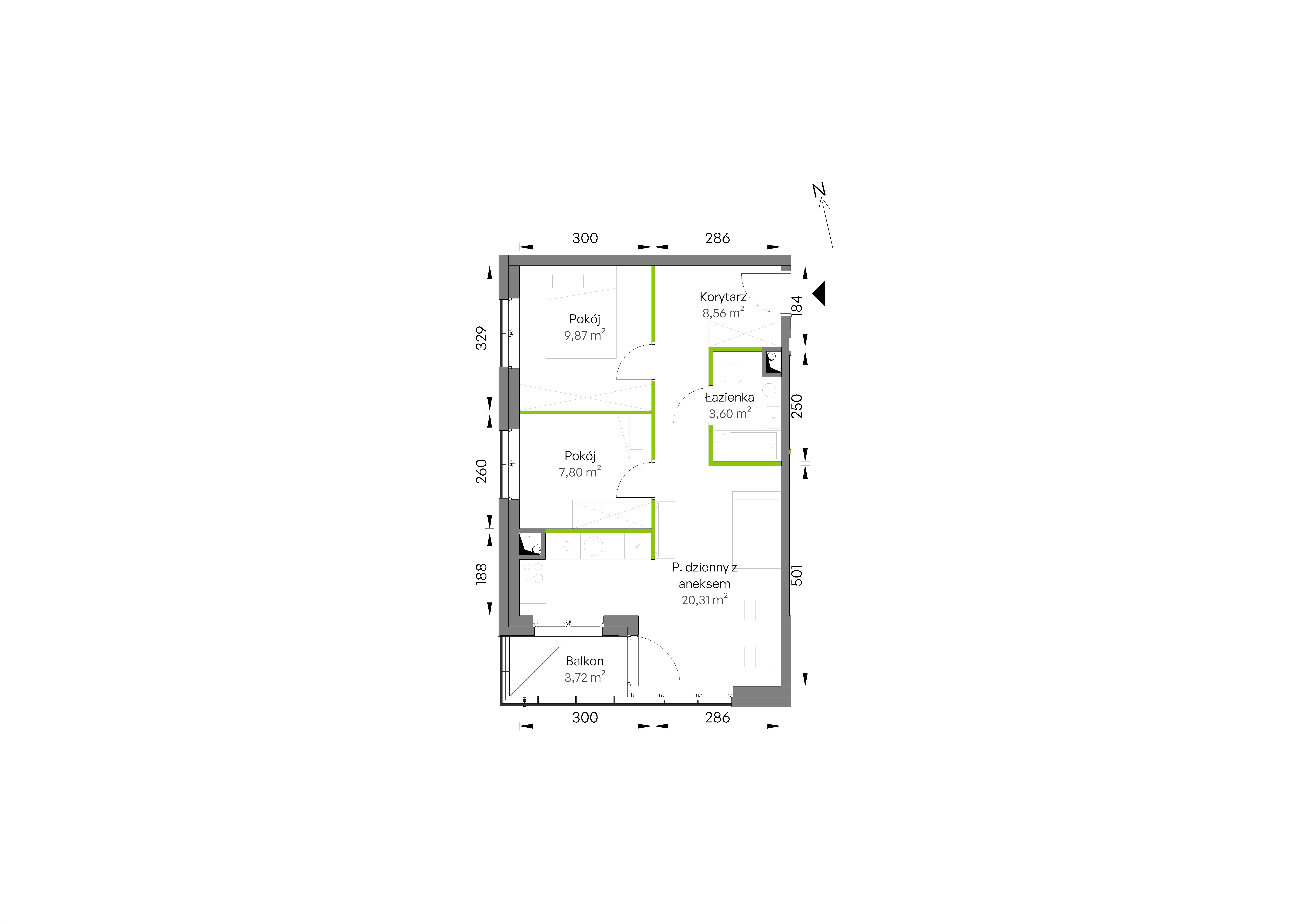 WUWA Vita – inwestycja Develia - lokal C3/01/10, budynek Etap III