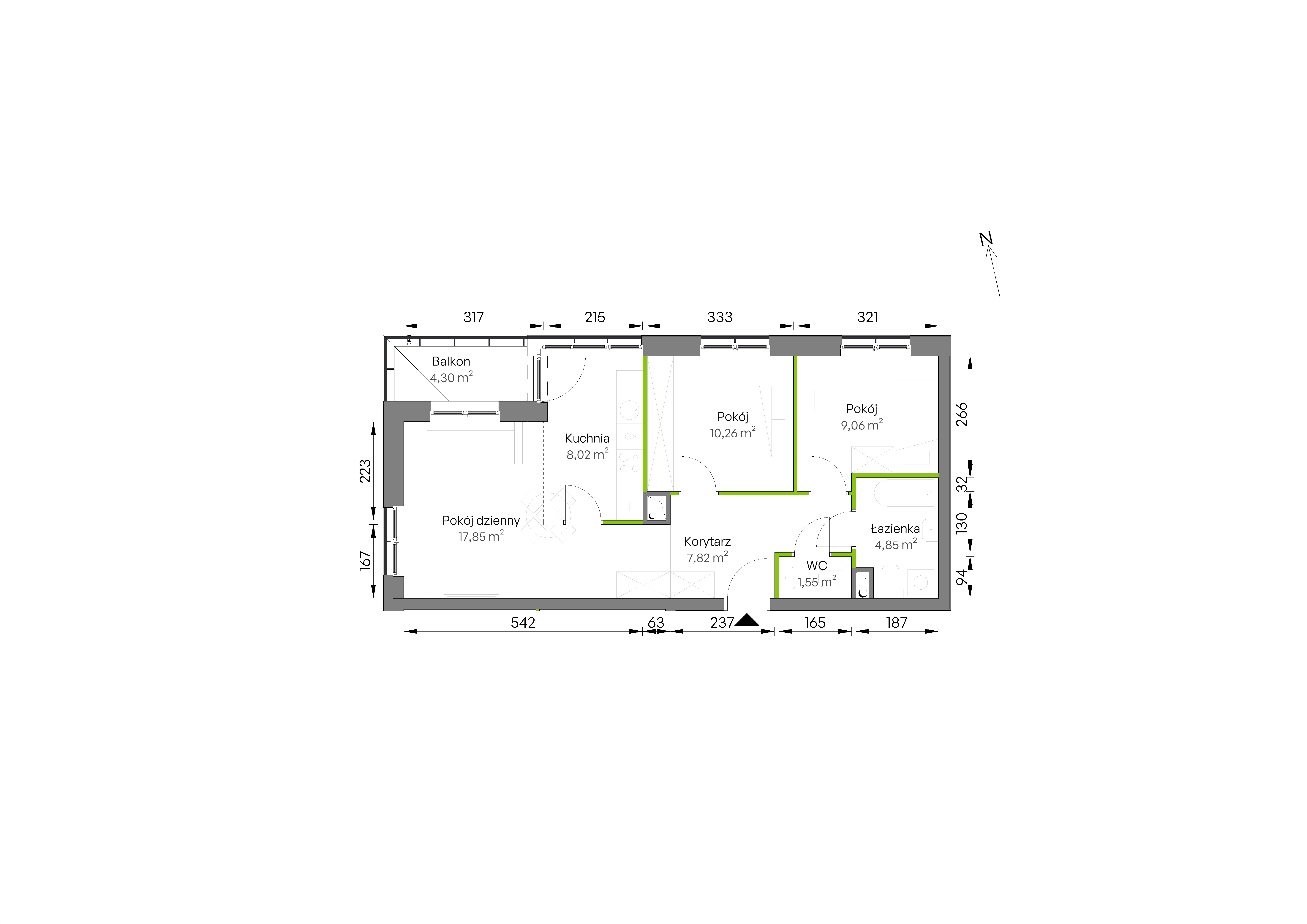 WUWA Vita – inwestycja Develia - lokal C3/01/11, budynek Etap III