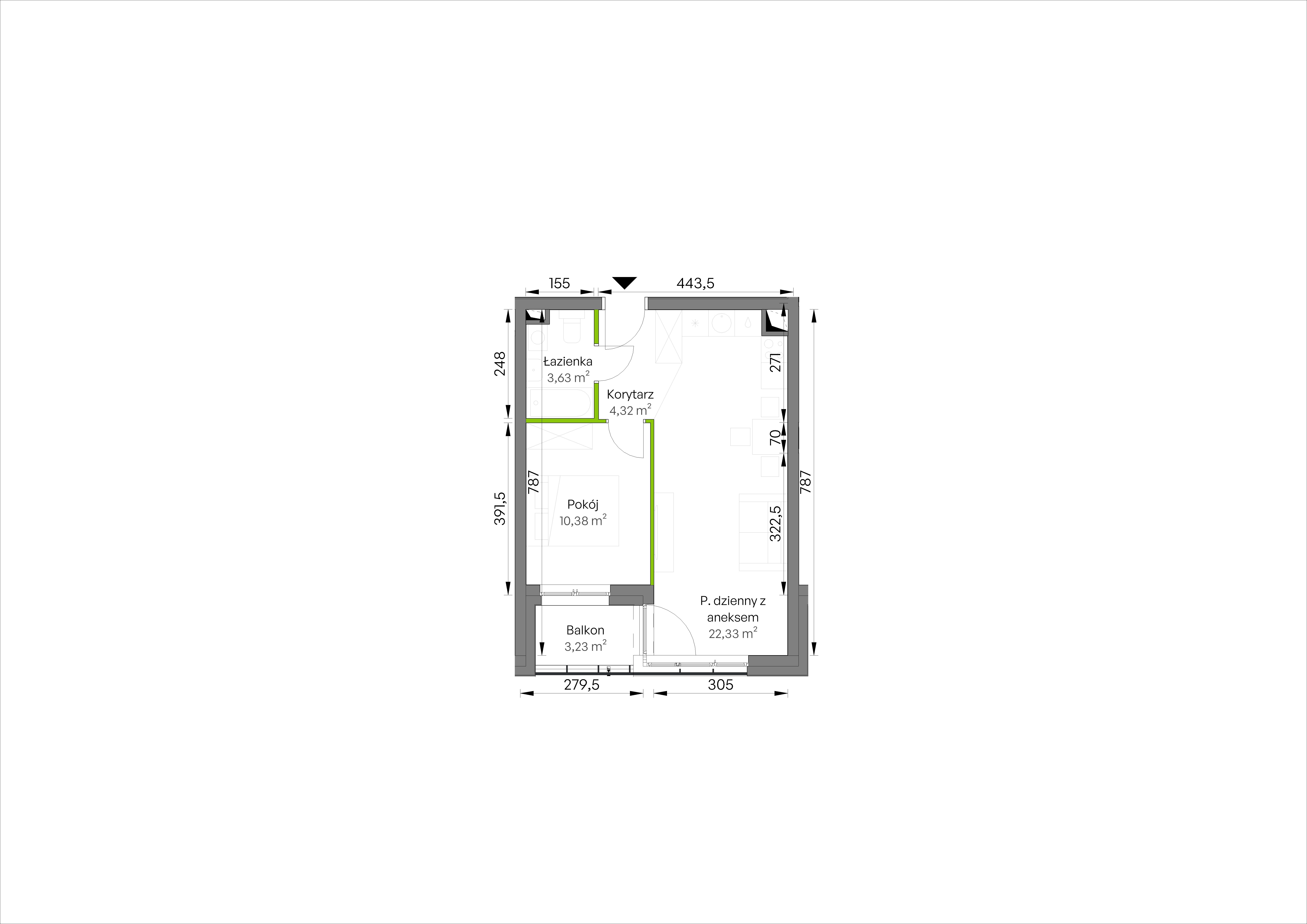 WUWA Vita – inwestycja Develia - lokal D1/01/08, budynek Etap III