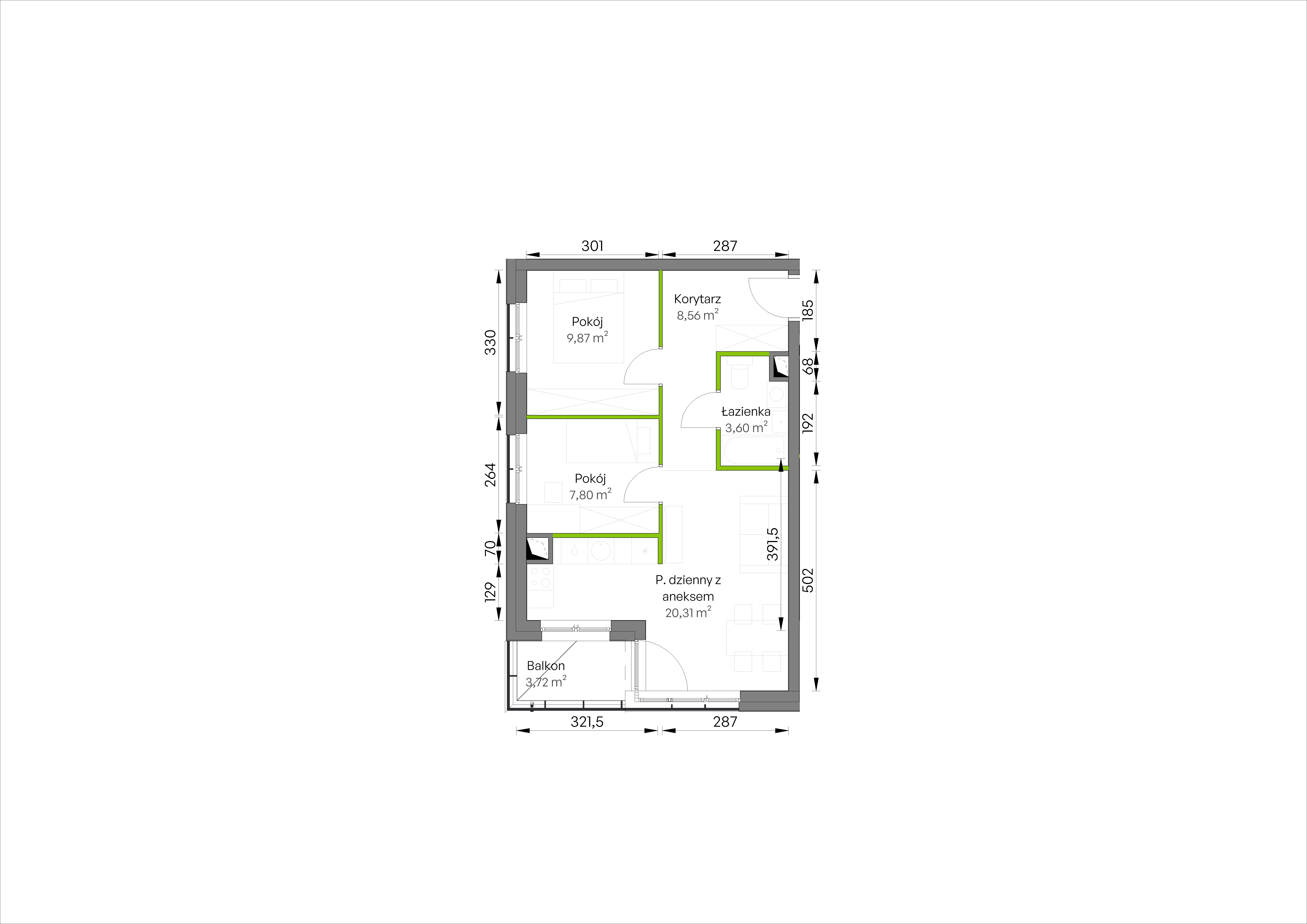 WUWA Vita – inwestycja Develia - lokal D1/01/11, budynek Etap III