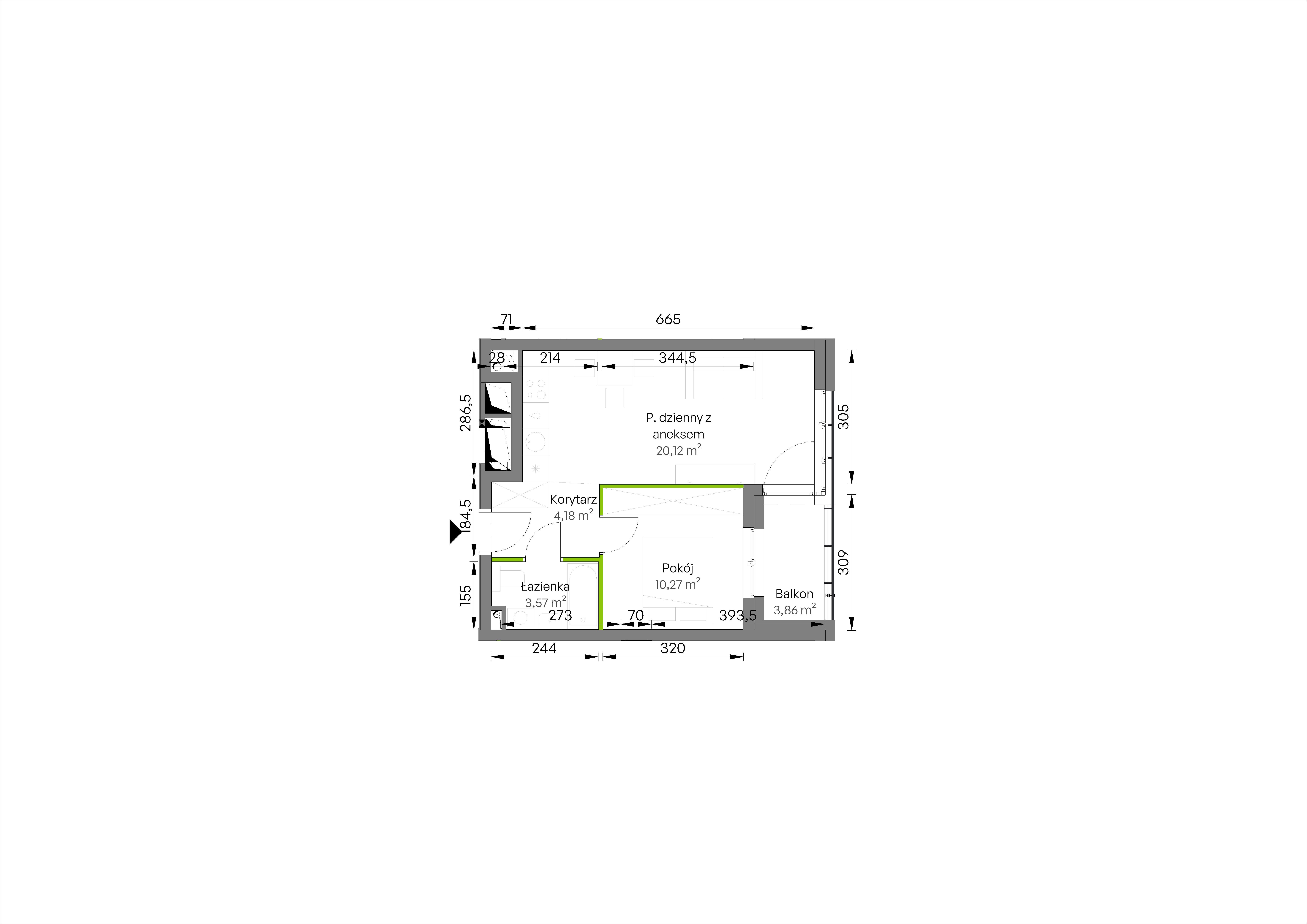 WUWA Vita – inwestycja Develia - lokal D2/01/03, budynek Etap III