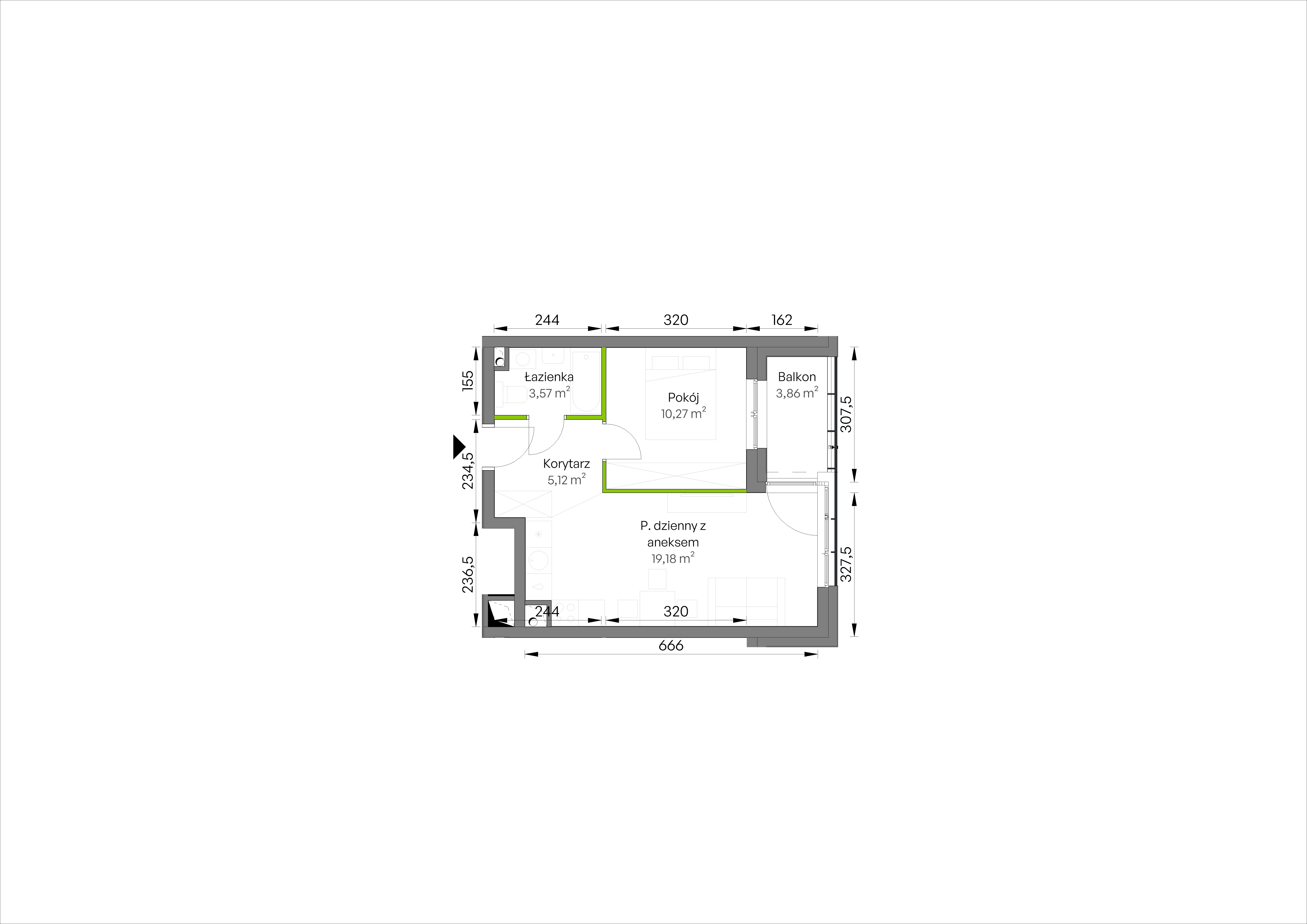 WUWA Vita – inwestycja Develia - lokal D2/01/13, budynek Etap III