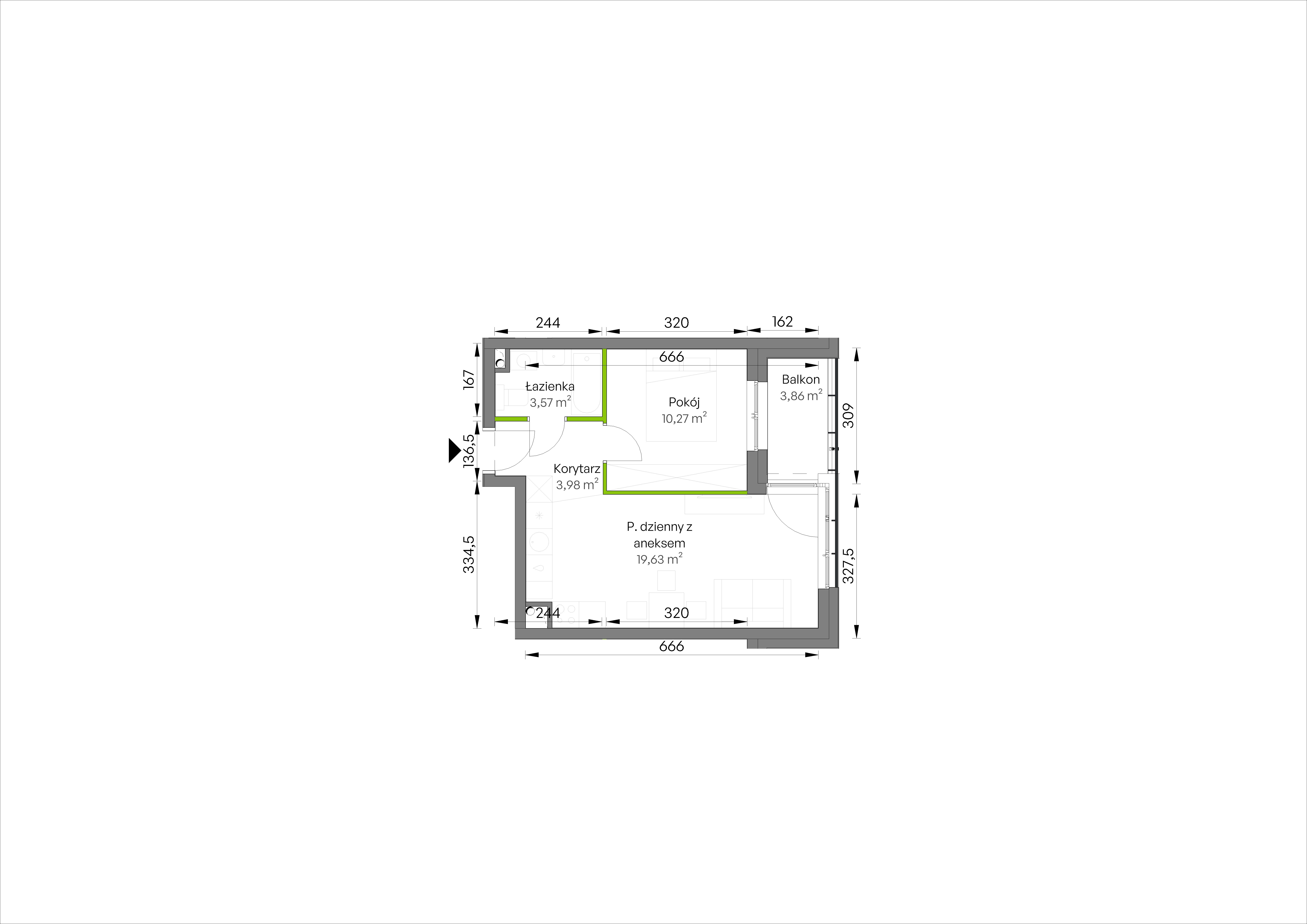 WUWA Vita – inwestycja Develia - lokal D2/01/14, budynek Etap III