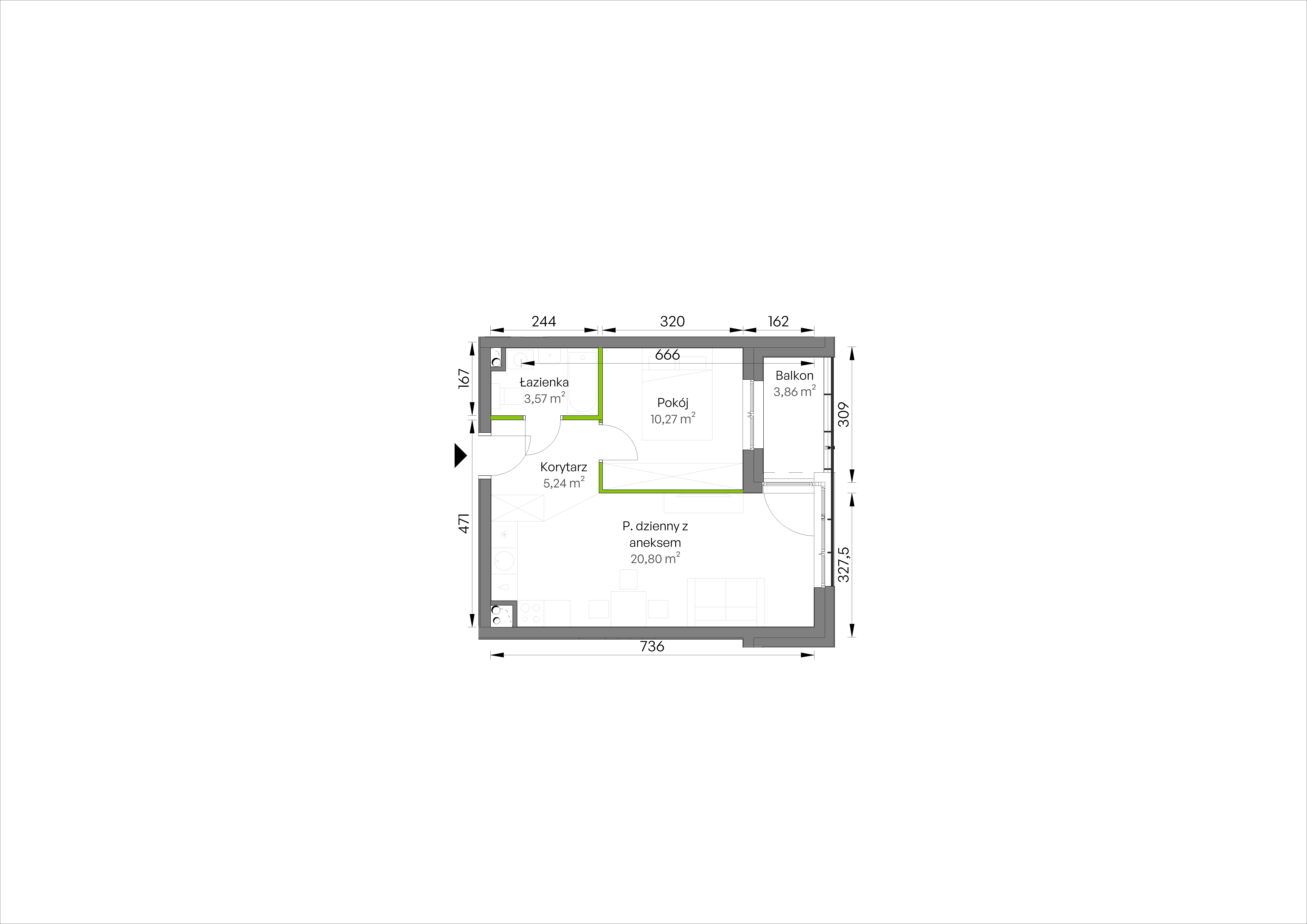 WUWA Vita – inwestycja Develia - lokal D2/01/15, budynek Etap III