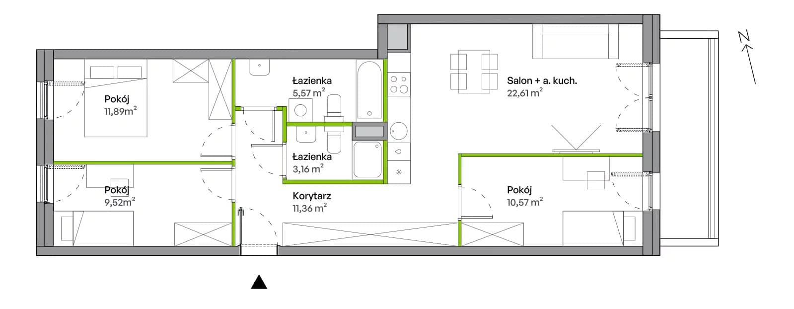WUWA Vita – inwestycja Develia - lokal B.04.02.01, budynek Etap I