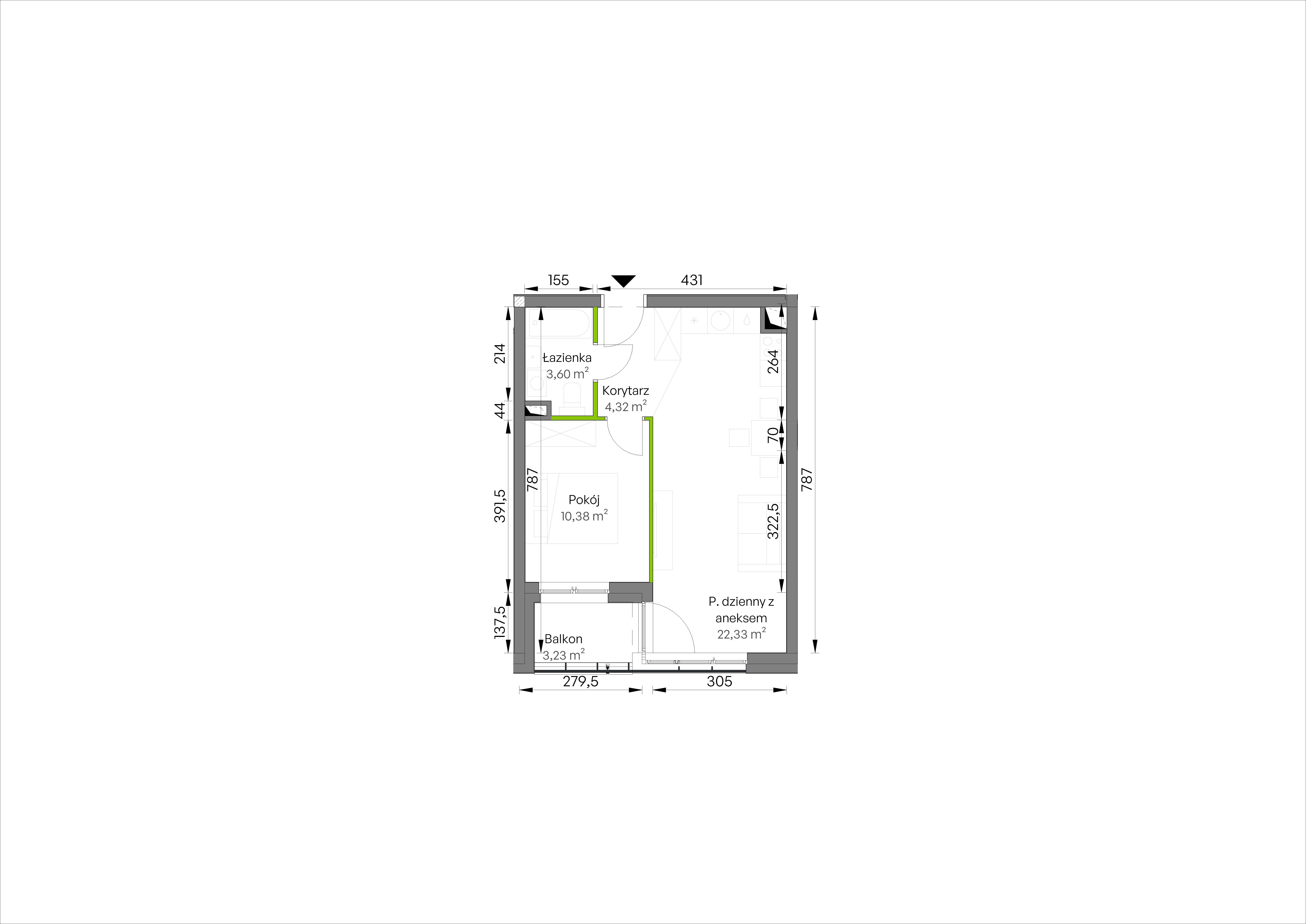 WUWA Vita – inwestycja Develia - lokal D3/01/08, budynek Etap III