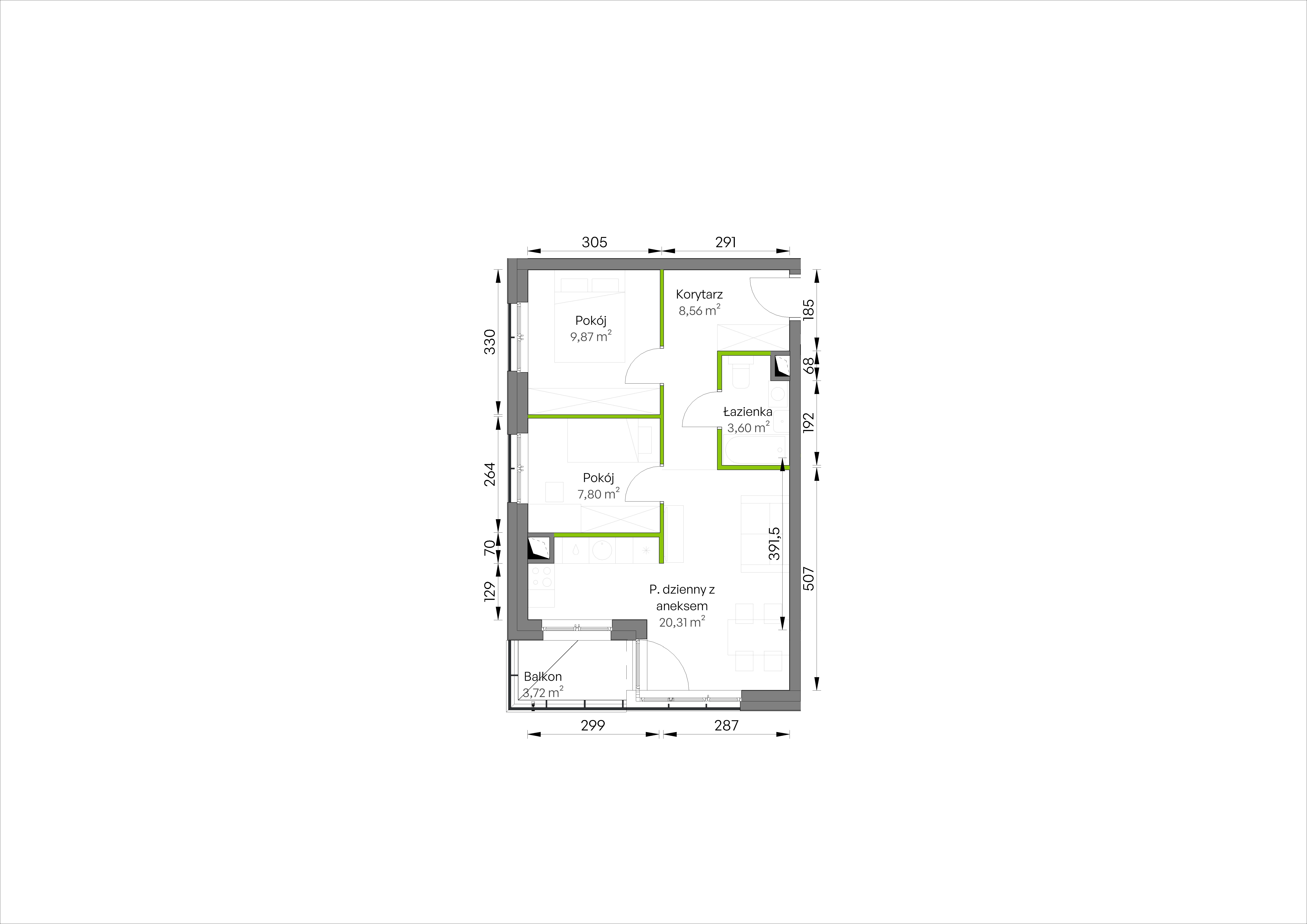 WUWA Vita – inwestycja Develia - lokal D3/01/11, budynek Etap III
