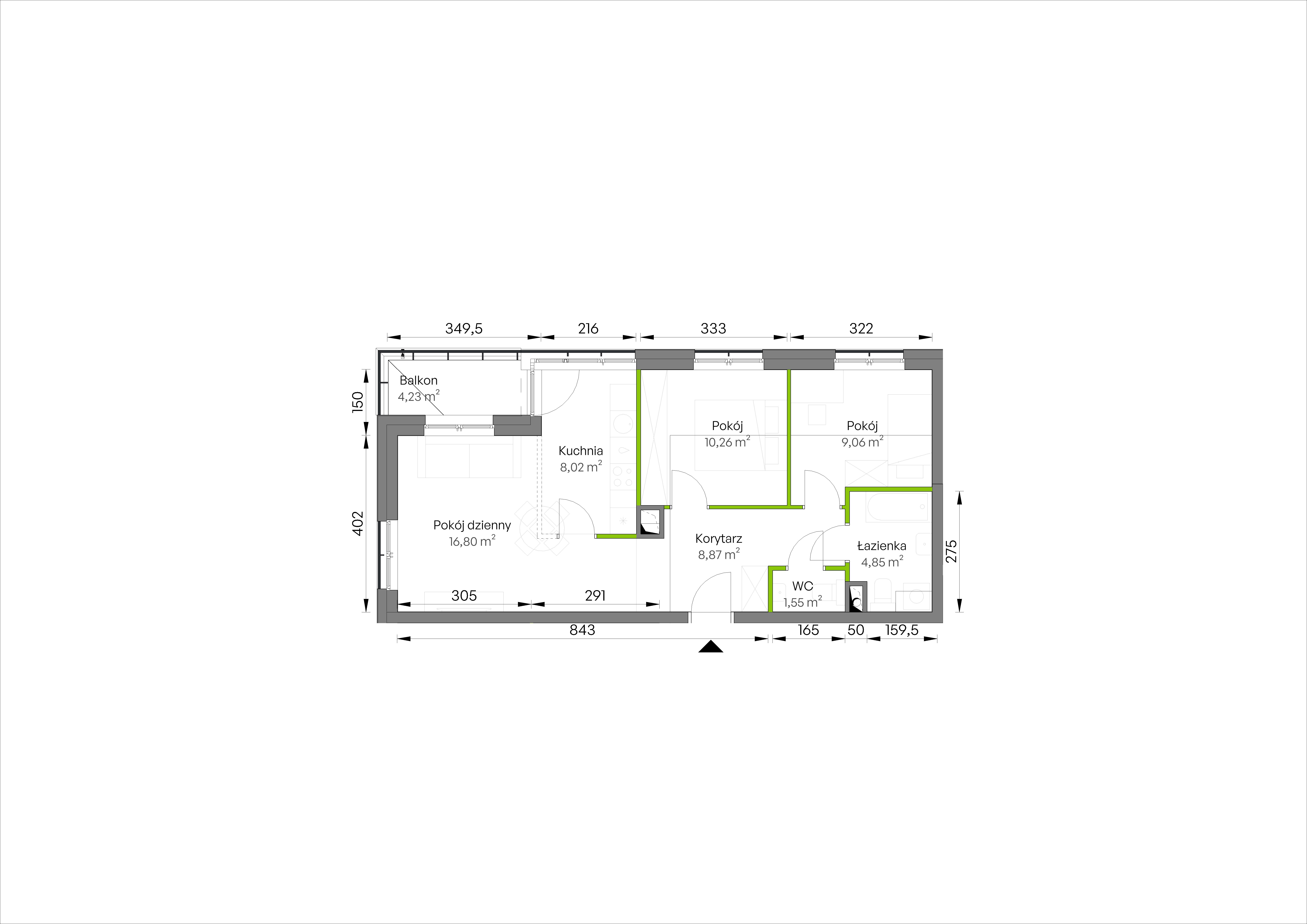 WUWA Vita – inwestycja Develia - lokal D3/01/12, budynek Etap III