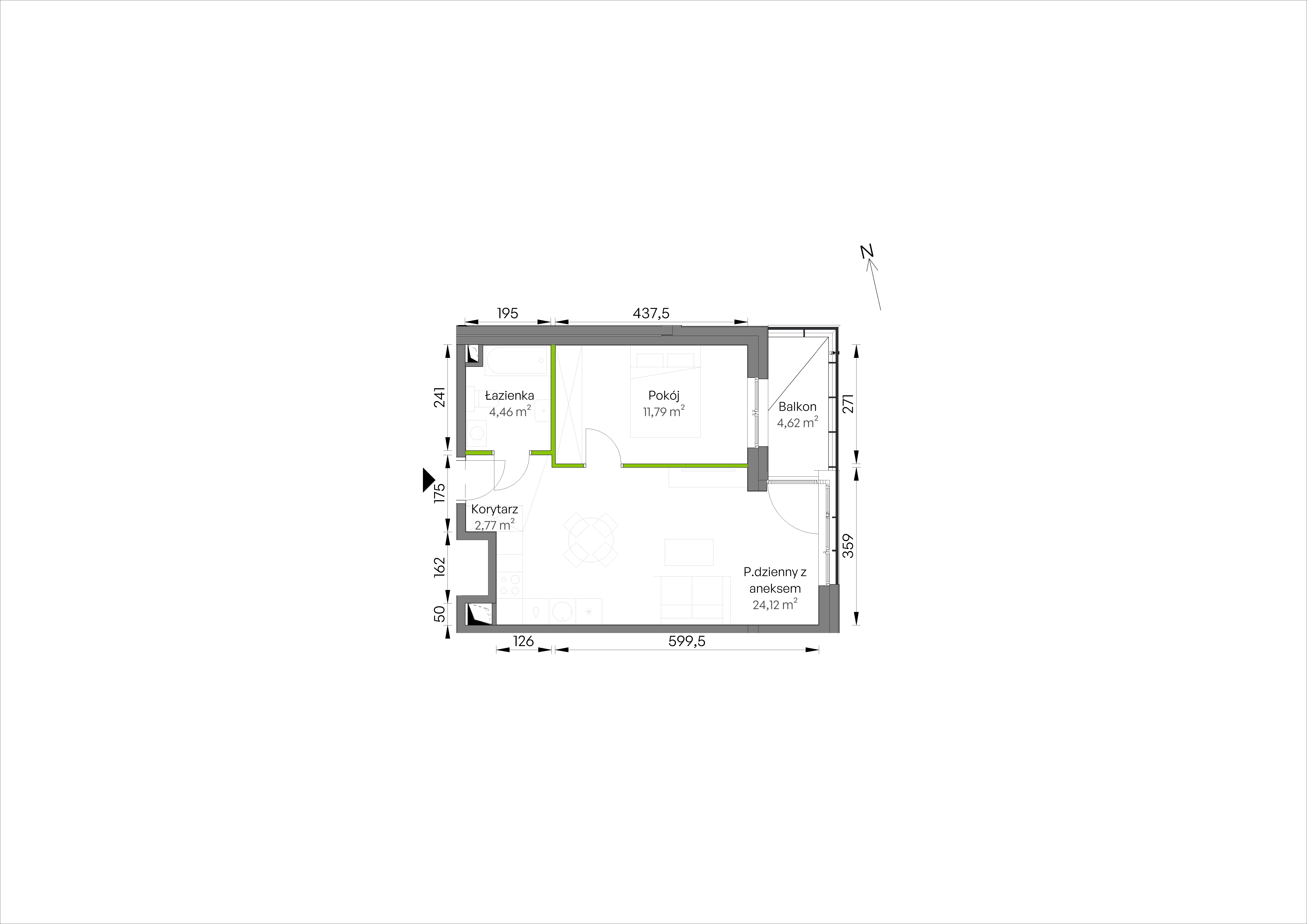 WUWA Vita – inwestycja Develia - lokal C1/02/27, budynek Etap III